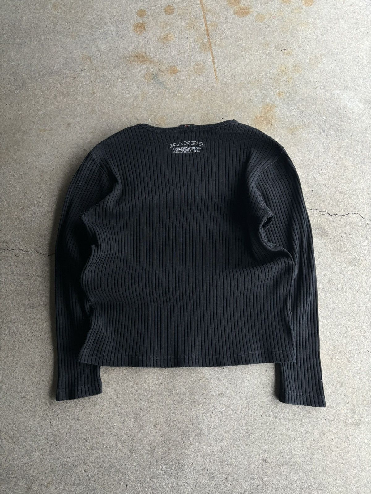 Affliction × Harley Davidson × Vintage Vintage Y2K Harley Davidson Affliction Style Knit Longsleeve Size US M / EU 48-50 / 2 - 2 Thumbnail