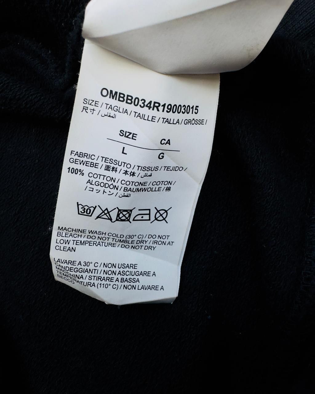 Off-White OFF-WHITE DIAG STENCIL HOODIE SS19 Size US L / EU 52-54 / 3 - 10 Thumbnail