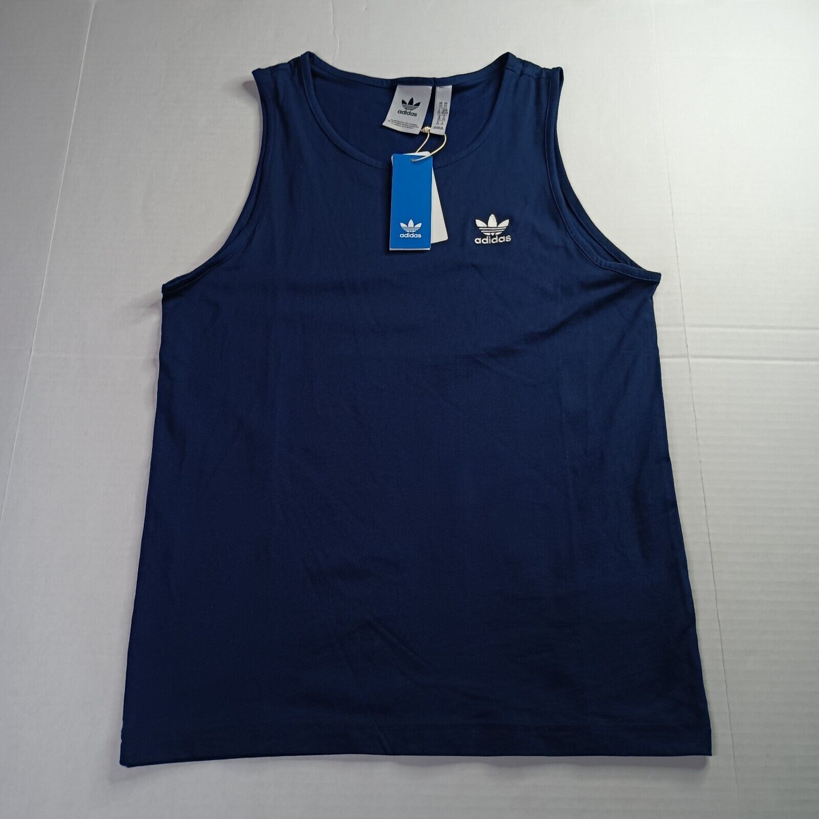 Adidas Adidas Trefoil Essentials Tank Top Blue Mens XS Shirt IM4394 Size US XS / EU 42 / 0 - 1 Thumbnail