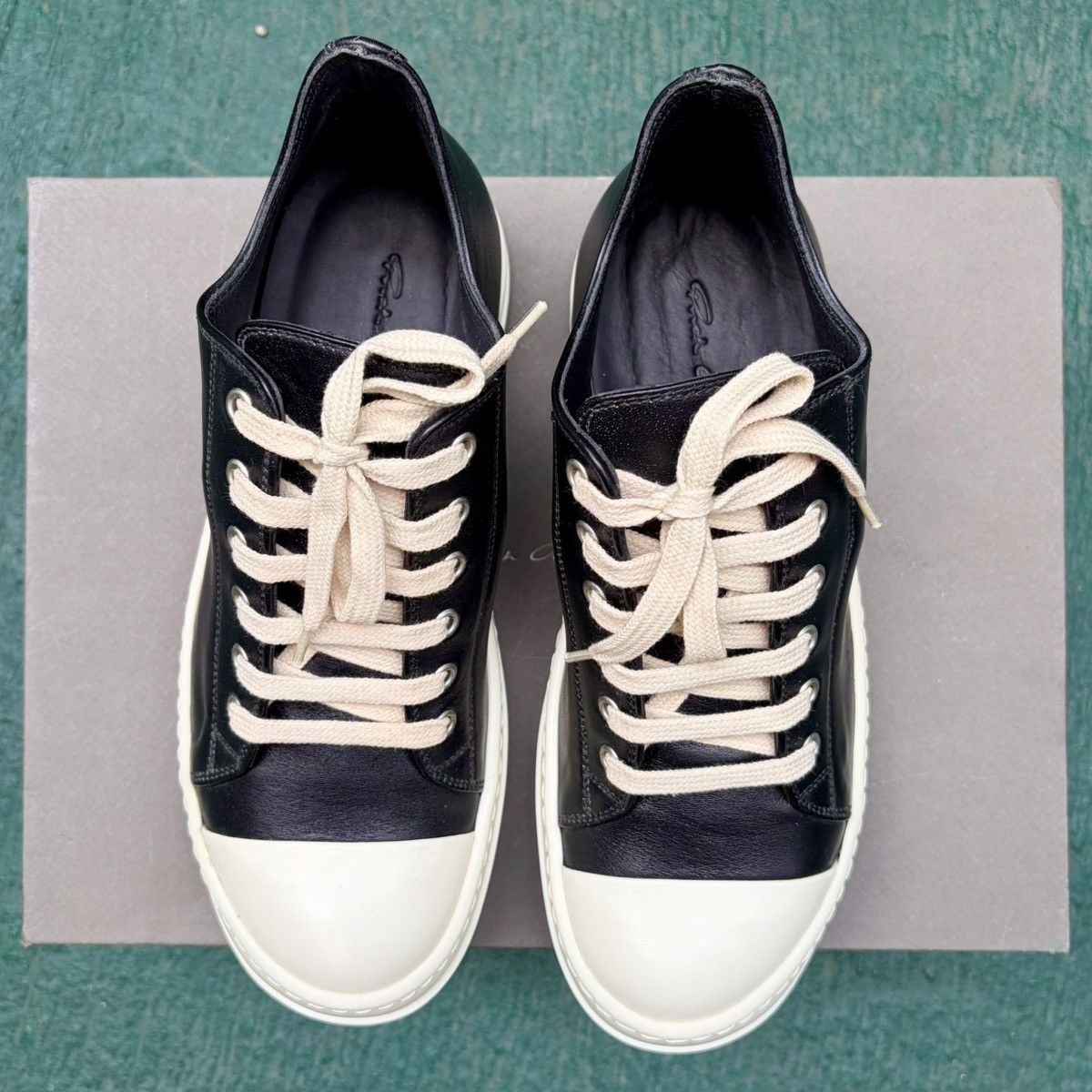Rick Owens Rick Owens Mainline Leather Ramones Low Size US 6 / EU 39 - 14 Thumbnail