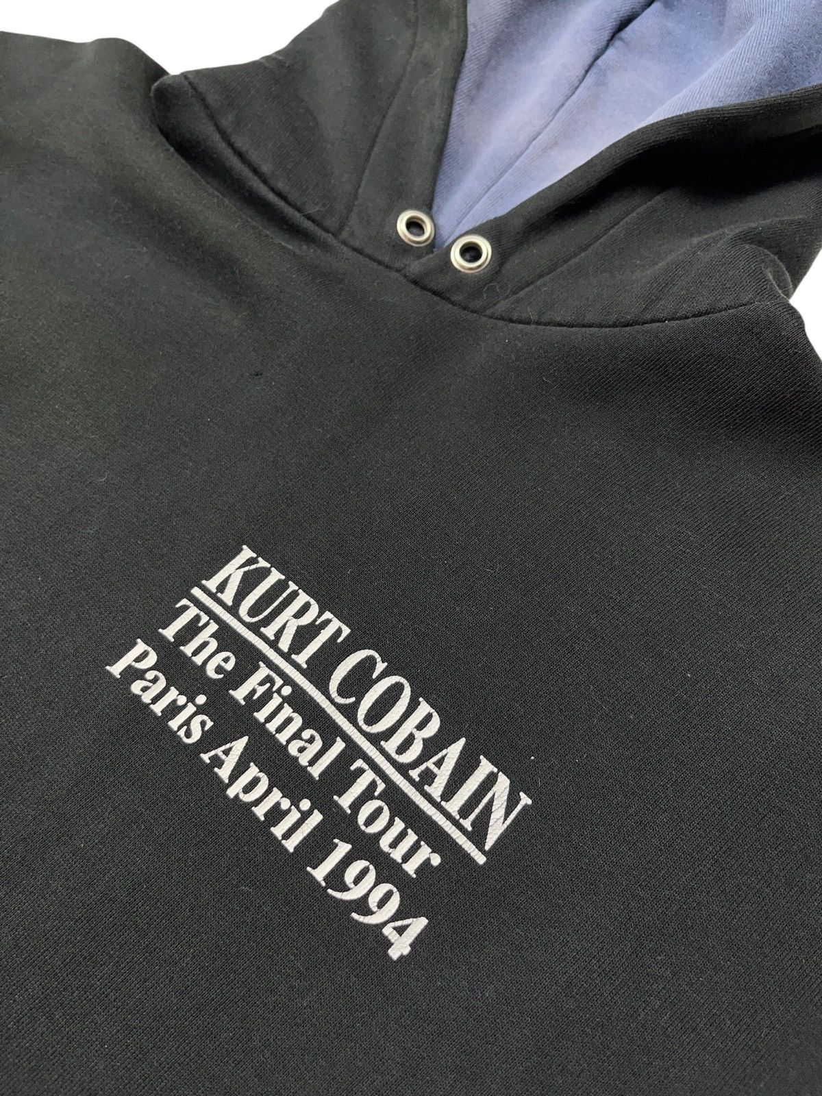 Nirvana Vintage 90s Nirvana Kurt Cobain The Final Tour Paris Hoodie Size US L / EU 52-54 / 3 - 6 Thumbnail