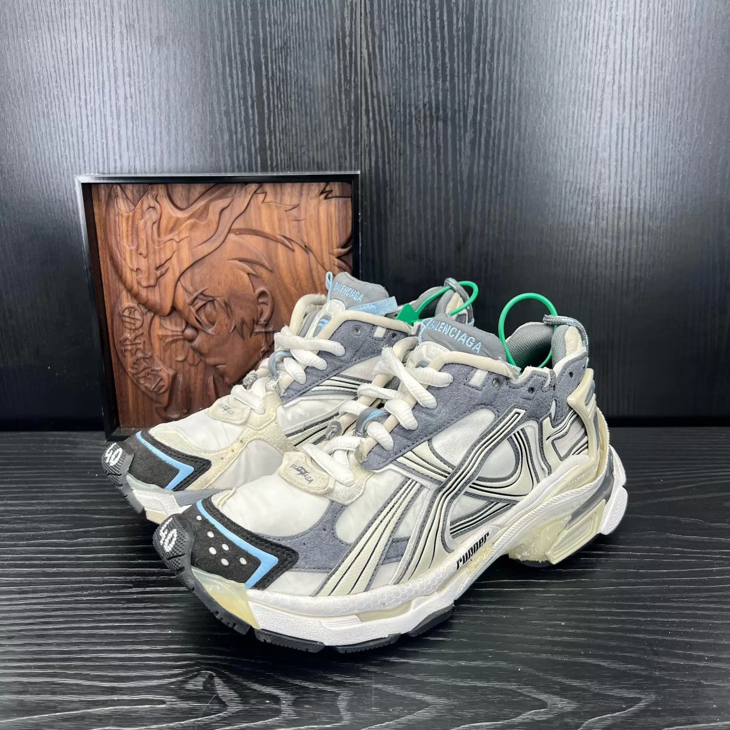 Balenciaga Balenciaga 10XL White/Black Low Top Sneakers New | Grailed