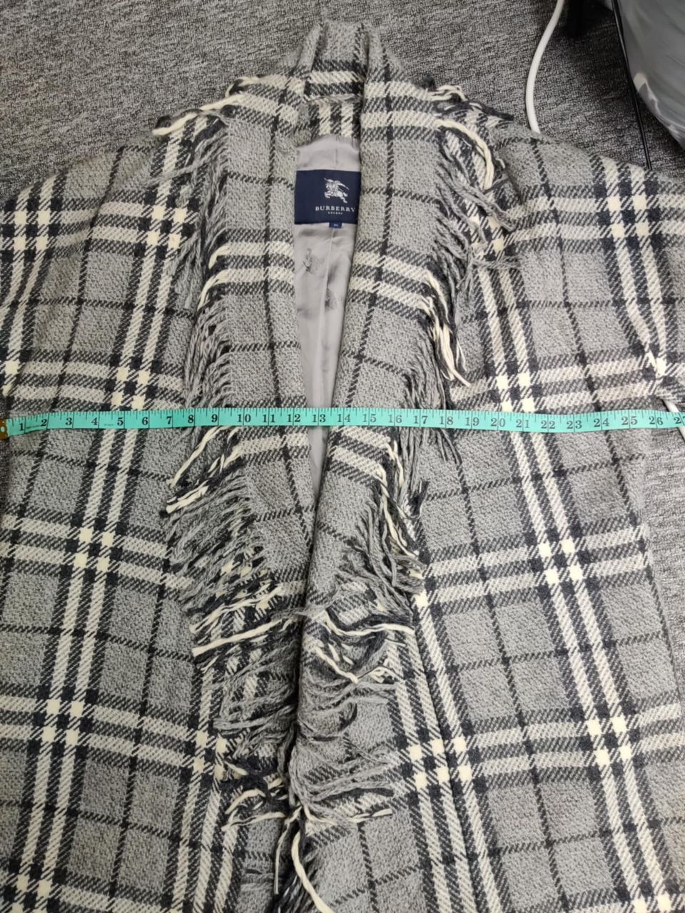 Burberry Burberry London Nova Check Fringe Cape Cardigan Jacket Size US XL / EU 56 / 4 - 16 Thumbnail