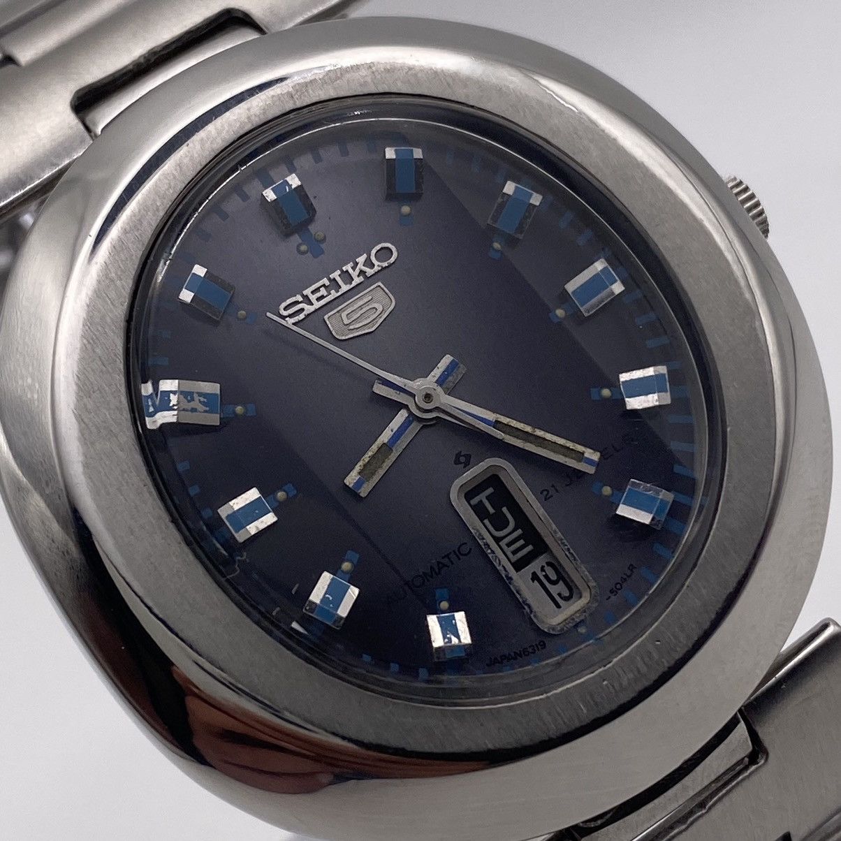 Seiko Seiko 5 Automatic 6319 Blue Dial Vintage Men’s Wristwatch Size 40 - 3 Thumbnail