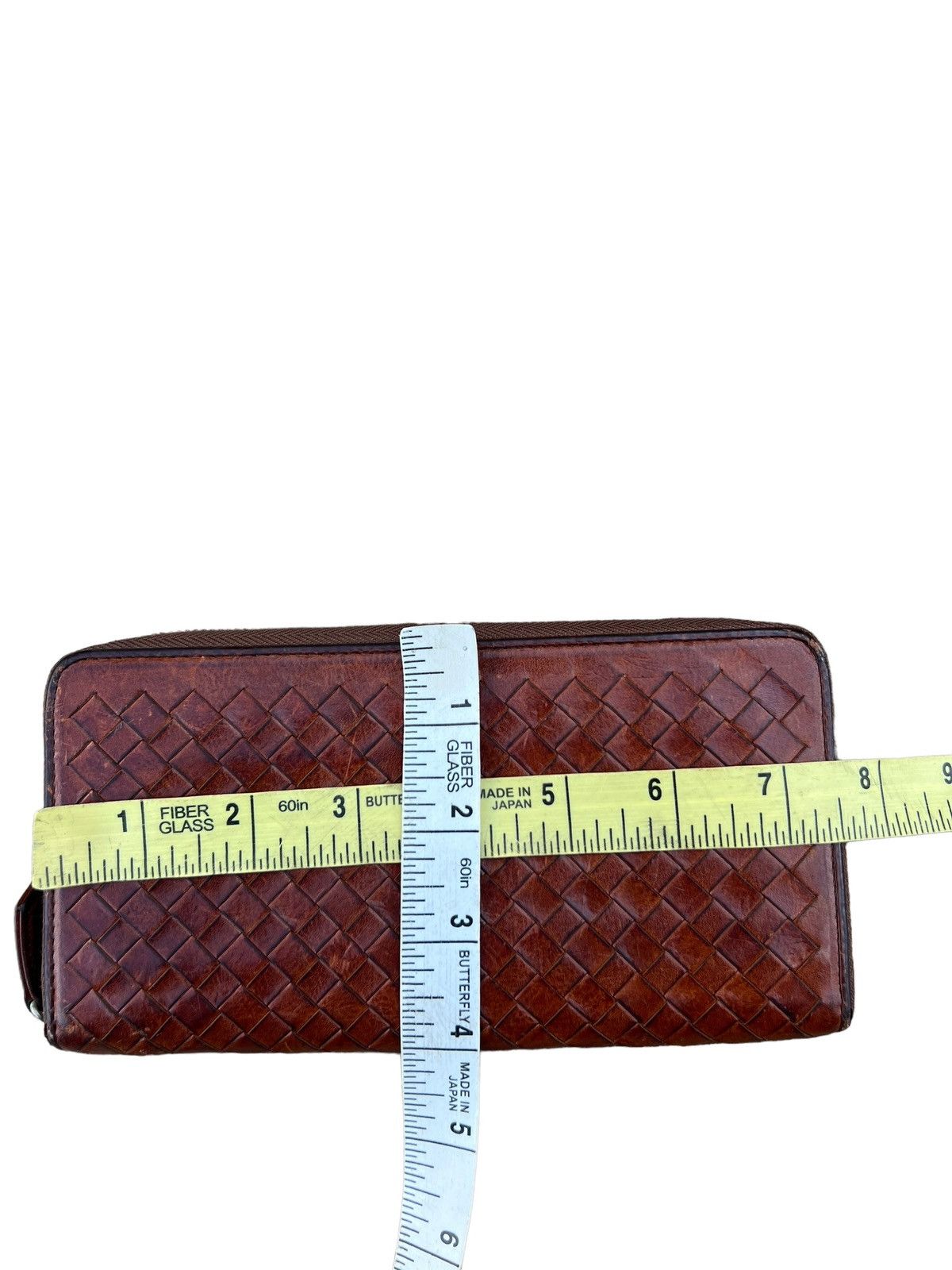 Leather RARE! Patina Woven Leather Cocomeister Wallet Purse Size ONE SIZE - 24 Thumbnail