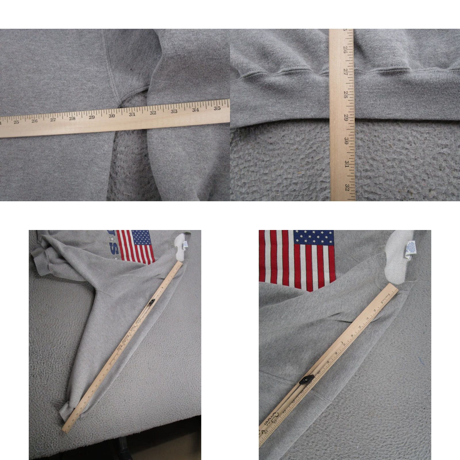 Russell Athletic VINTAGE Russell Athletic USA Flag Stars Stripes Crewneck Sweatshirt 3XL Mens Gray Size US XXL / EU 58 / 5 - 8 Thumbnail