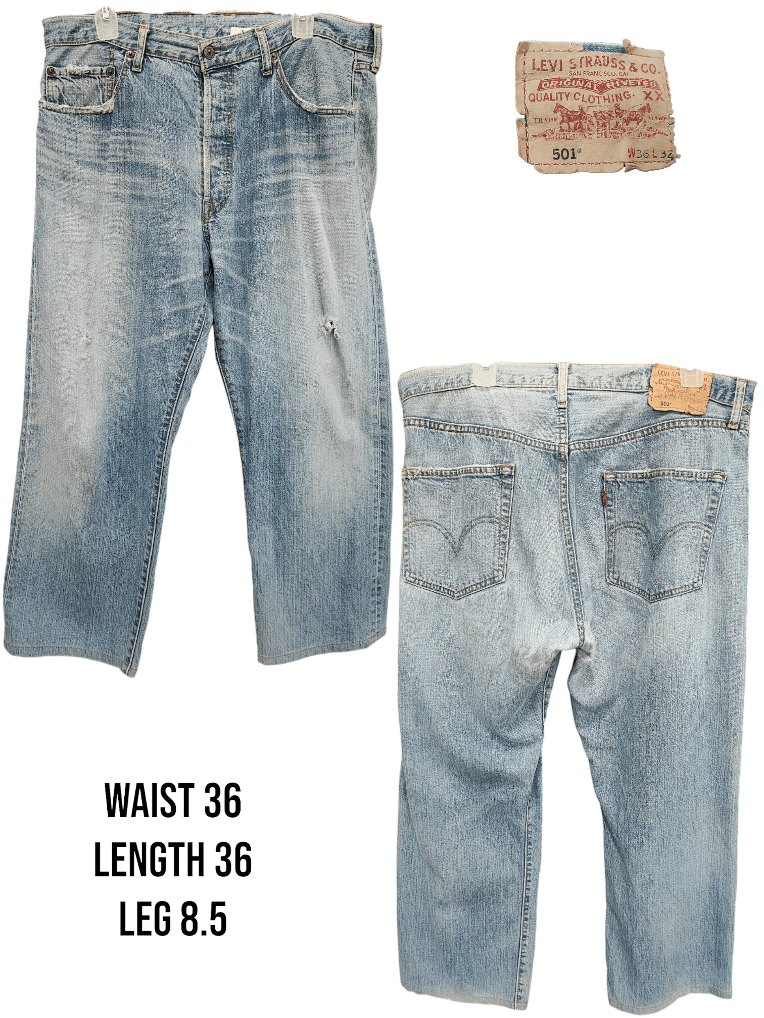 Levi's × Vintage Levis 501 Jeans Size US 36 / EU 52 - 1 Thumbnail