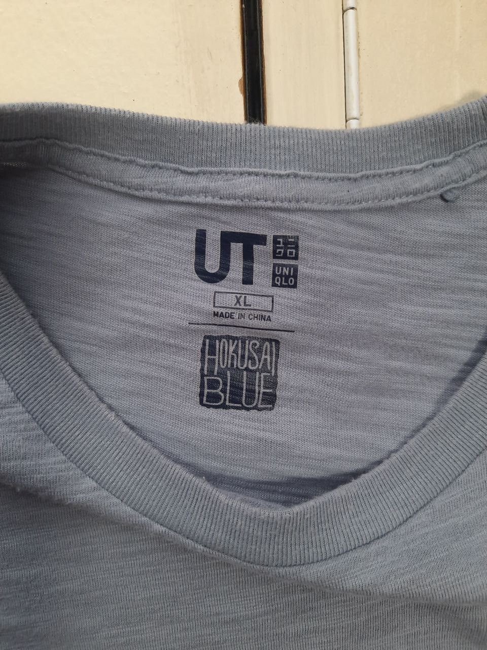 Japanese Brand × Uniqlo Uniqlo Hokusai Blue T-Shirt Size US XL / EU 56 / 4 - 7 Thumbnail