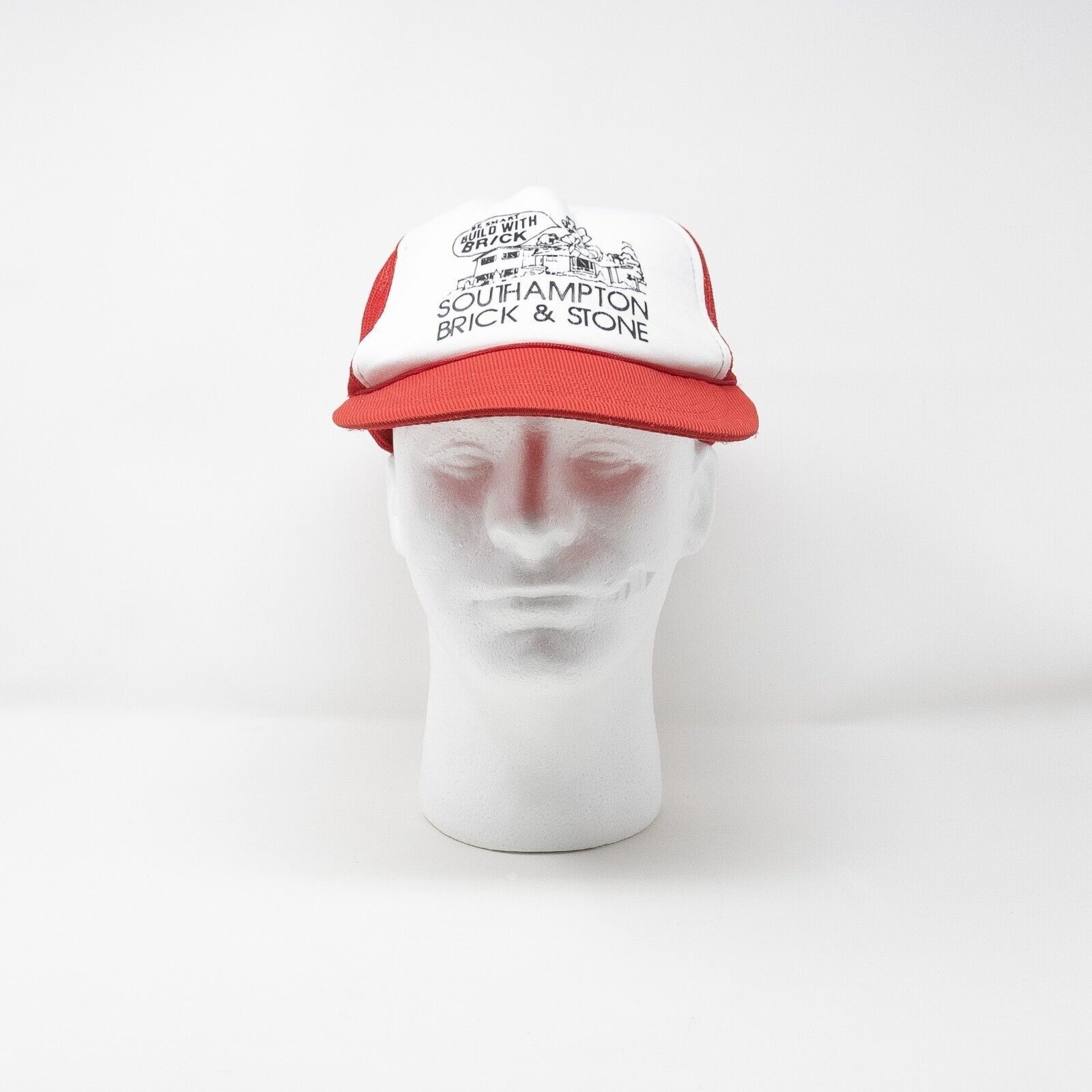 Vintage Vintage 90s Workwear Bricklayer Trucker Hat - Foam Mesh Snap Size ONE SIZE - 1 Thumbnail
