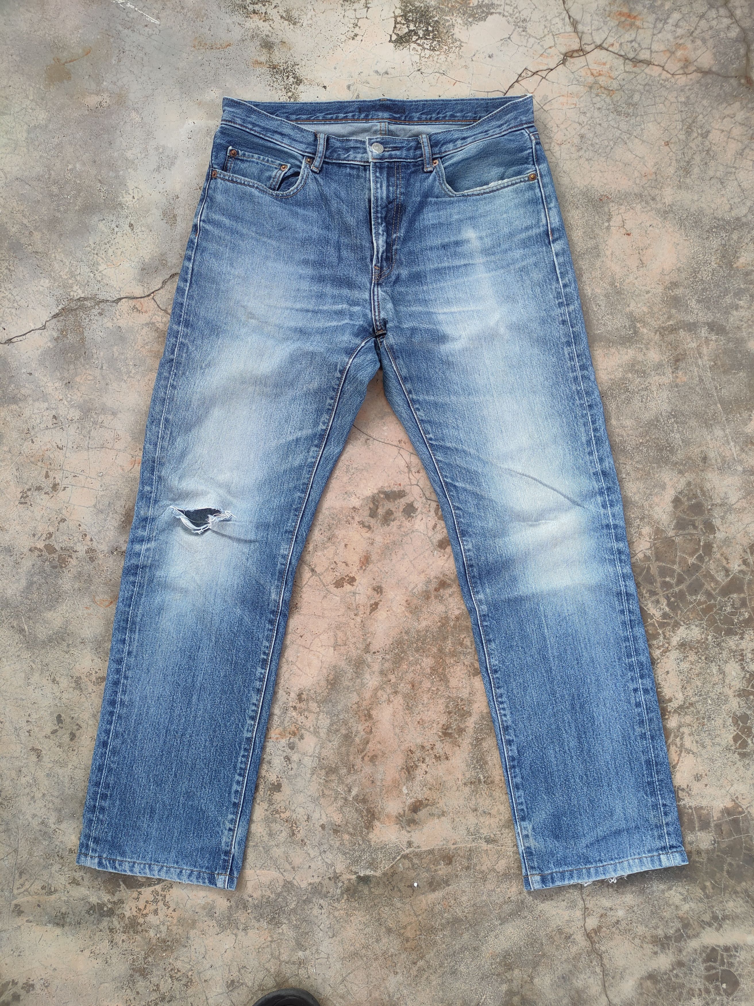 Japanese Brand × Jean W32 VINTAGE JAPANESE DISTRESSED FADED JEANS PANTS Size US 32 / EU 48 - 1 Thumbnail