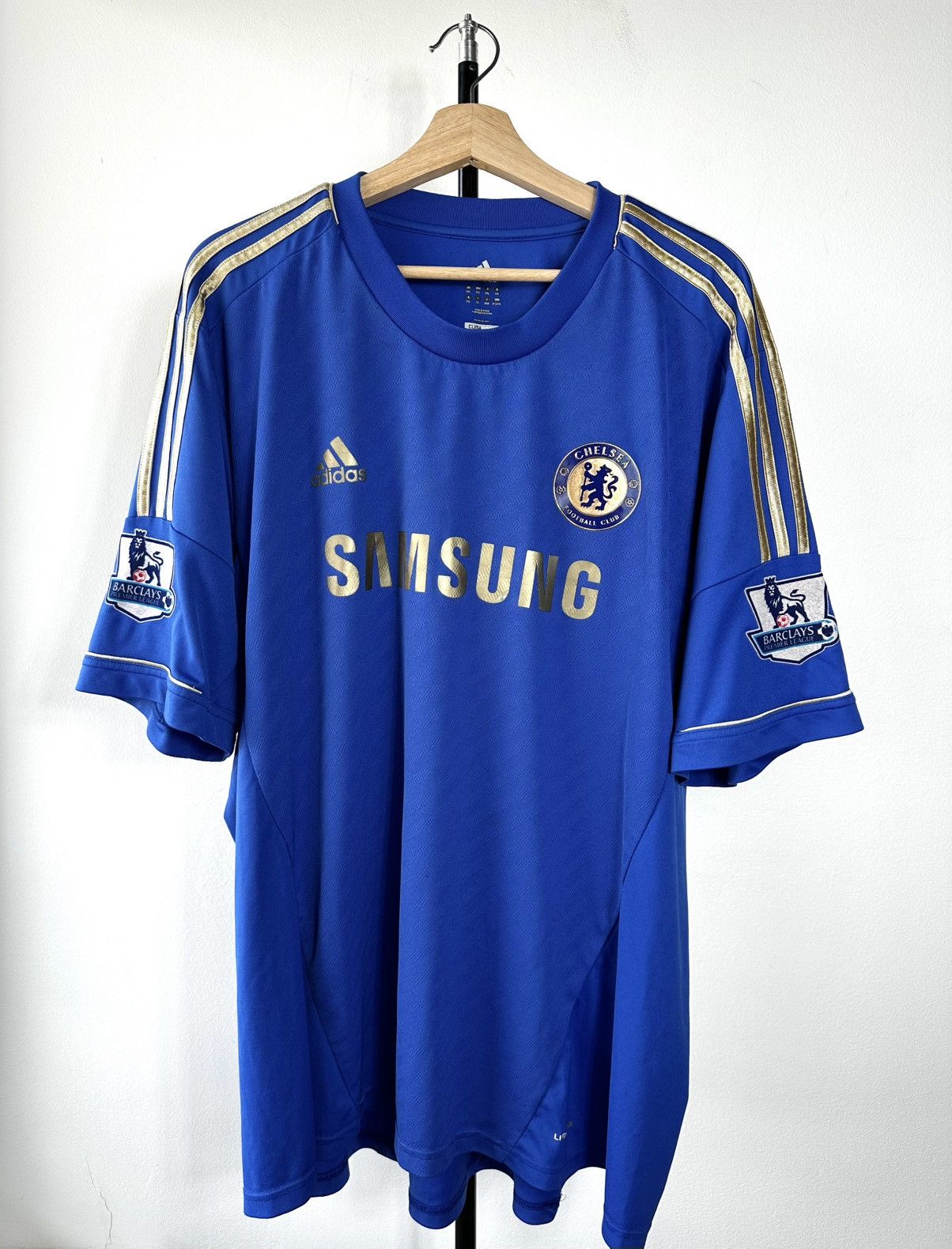 Chelsea Soccer Chelsea FC 2012-13 Home Jersey Adidas Samsung Gold Size 3XL Size US XXL / EU 58 / 5 - 1 Thumbnail