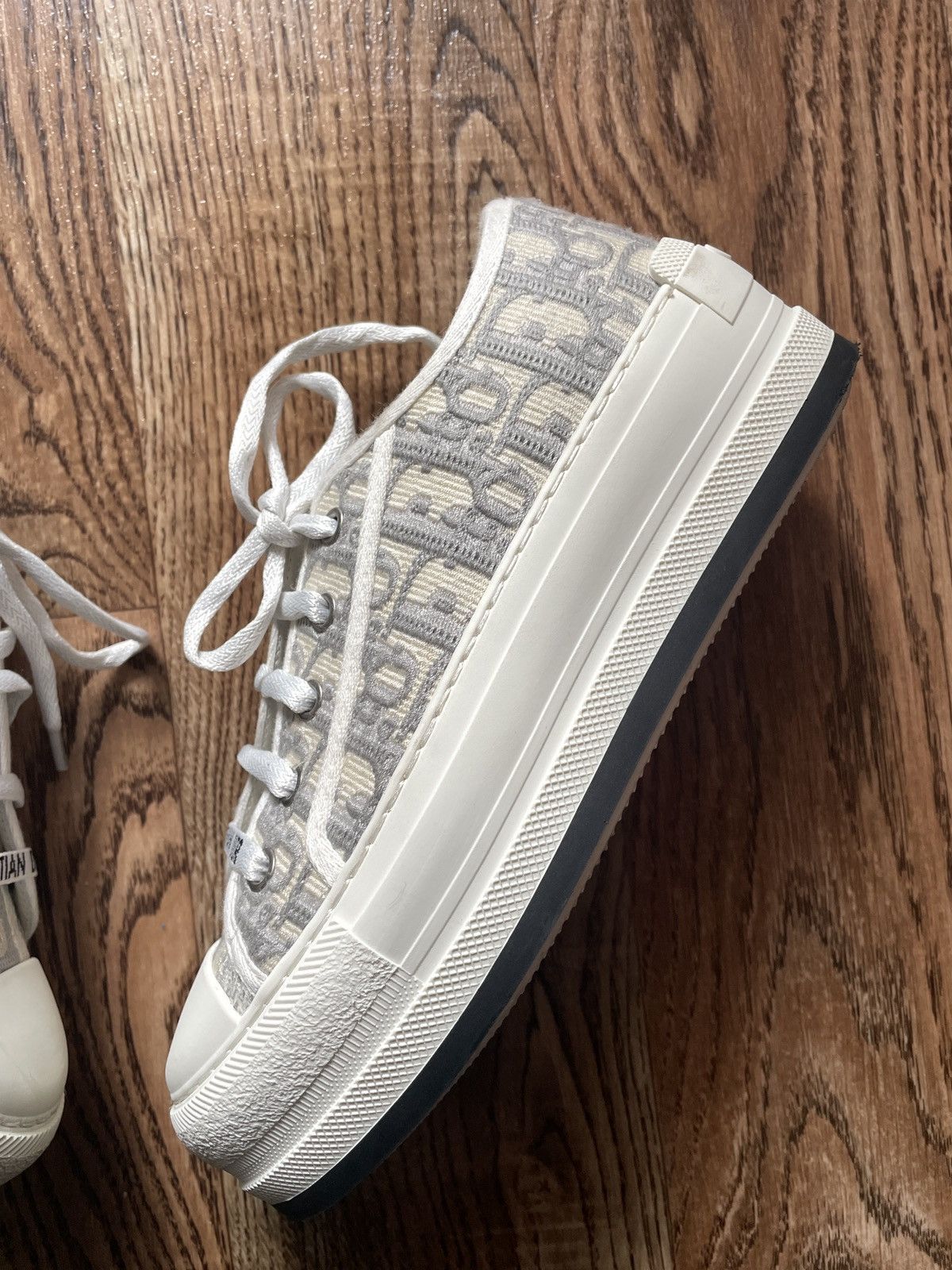 Christian Dior Monsieur CHRISTIAN DIOR - Walk'N'Dior Canvas Low-Top Sneakers Size US 5 / IT 35 - 4 Thumbnail