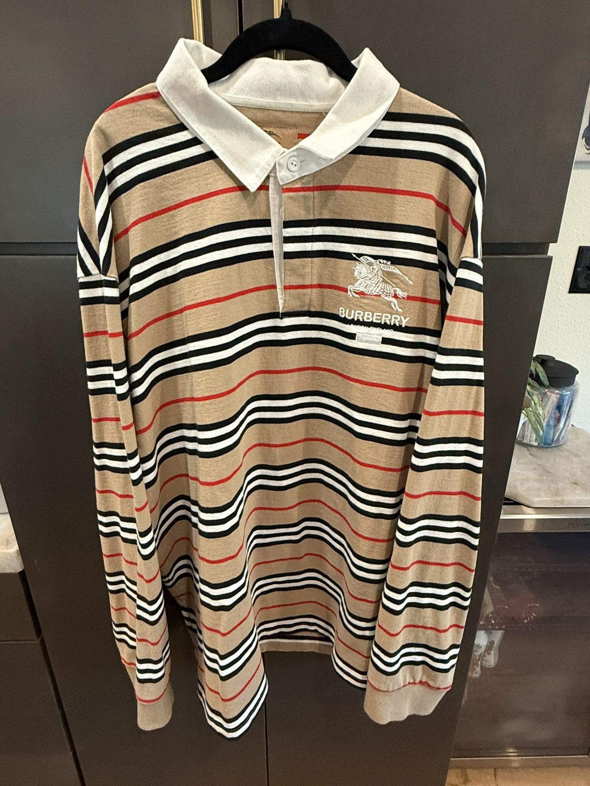 Supreme x Burberry rugby shirt
