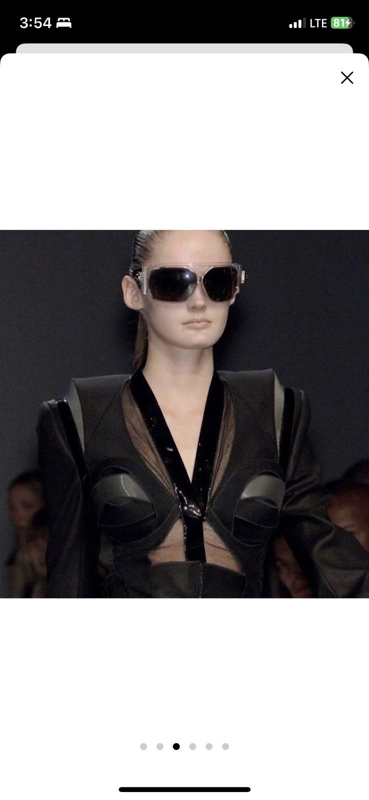 Balenciaga balenciaga futuristic sunglasses by Safilo 2007 collection Size ONE SIZE - 4 Thumbnail