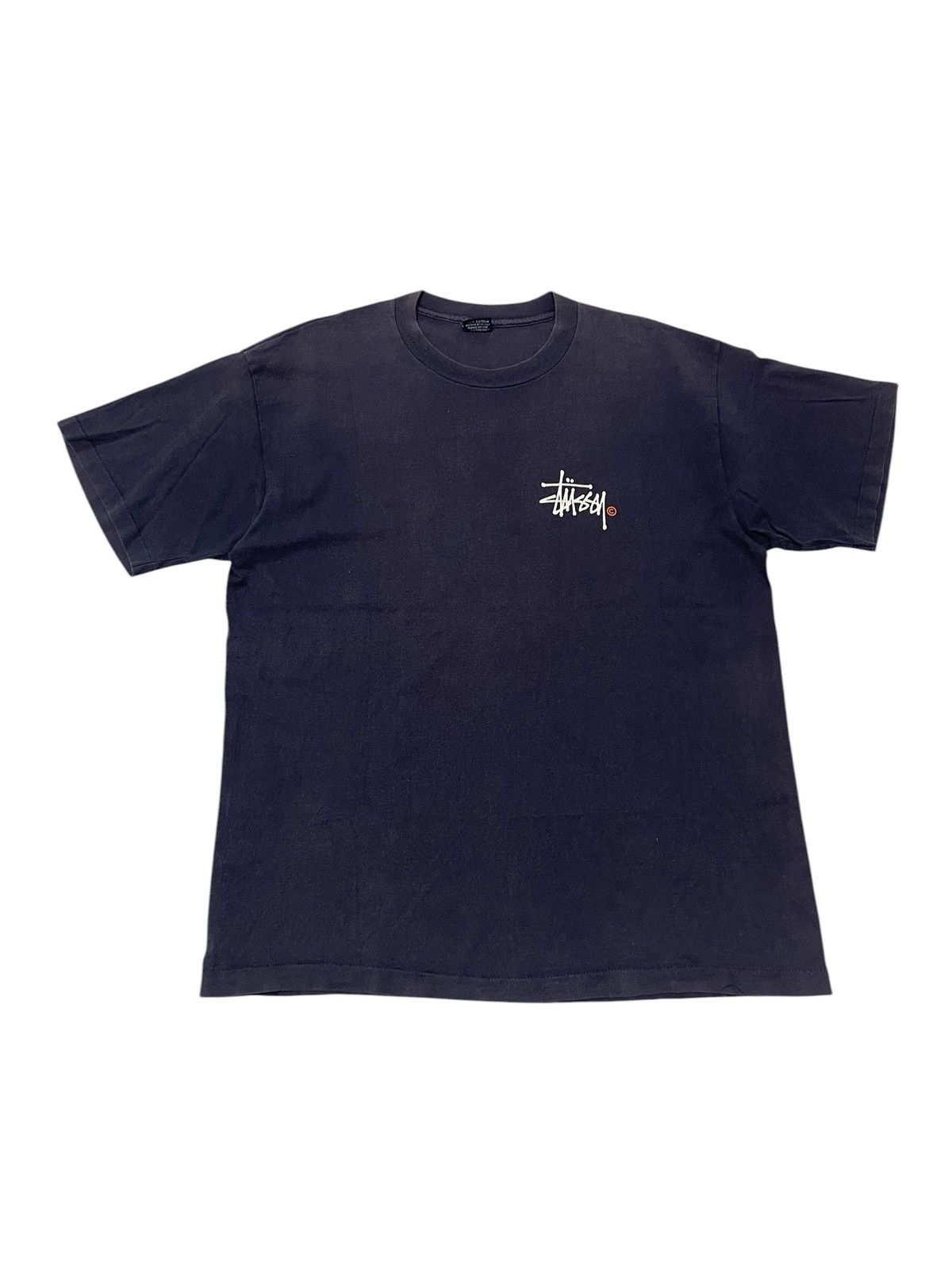 Stussy Vintage STUSSY Distressed Colour Tshirt Size US XL / EU 56 / 4 - 2 Thumbnail