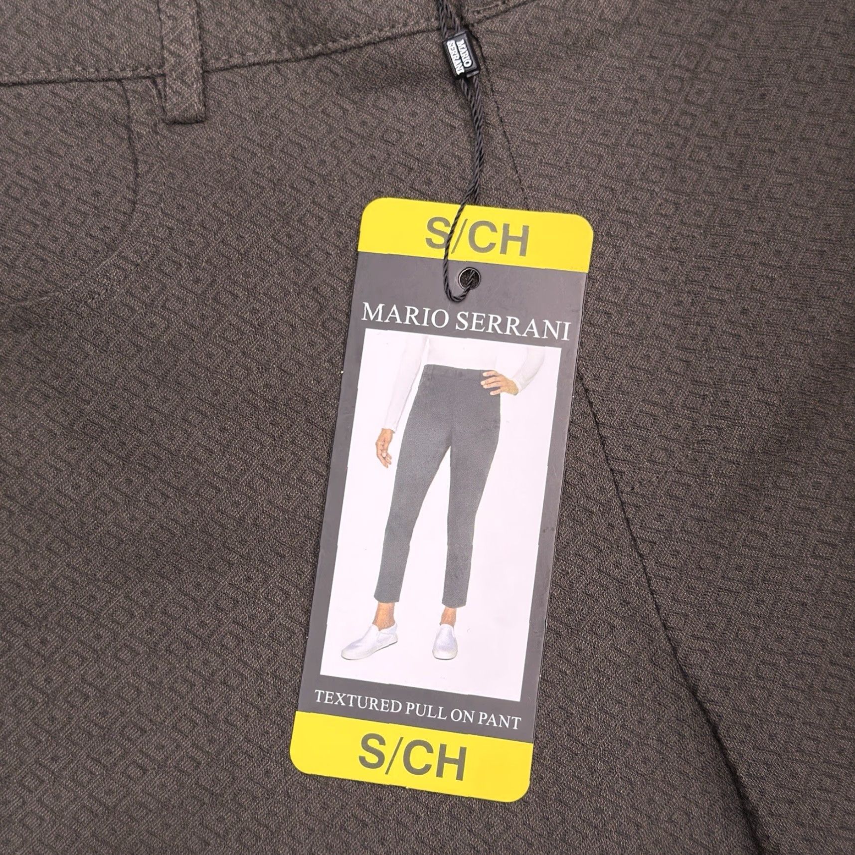 Vintage Mario Serrani Textured Pull On Pants Womens Small Green Stretch New Size 28" / US 6 / IT 42 - 5 Thumbnail