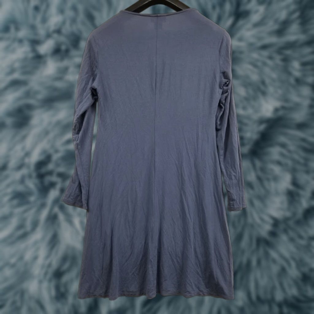 Vintage Natori Top Long Sleeve Blue Tunic Shirt Women Small Cozy Velour Modal Lounge A-Line Casual Christmas Holiday Comfort Size S / US 4 / IT 40 - 1 Thumbnail