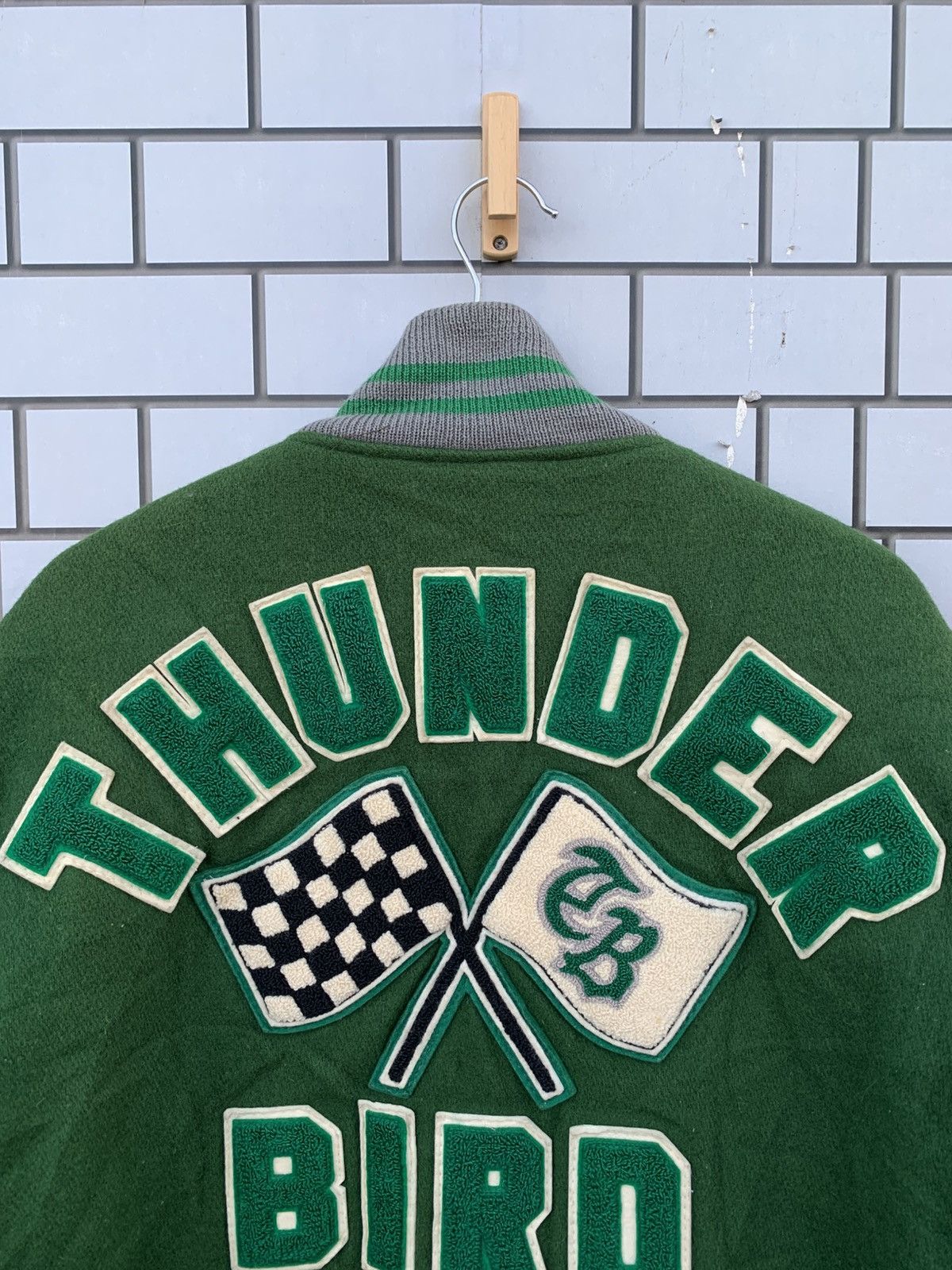 Vintage Vintage Thunder Bird Speed Way Bomber Varsity Jacket Size US S / EU 44-46 / 1 - 12 Thumbnail