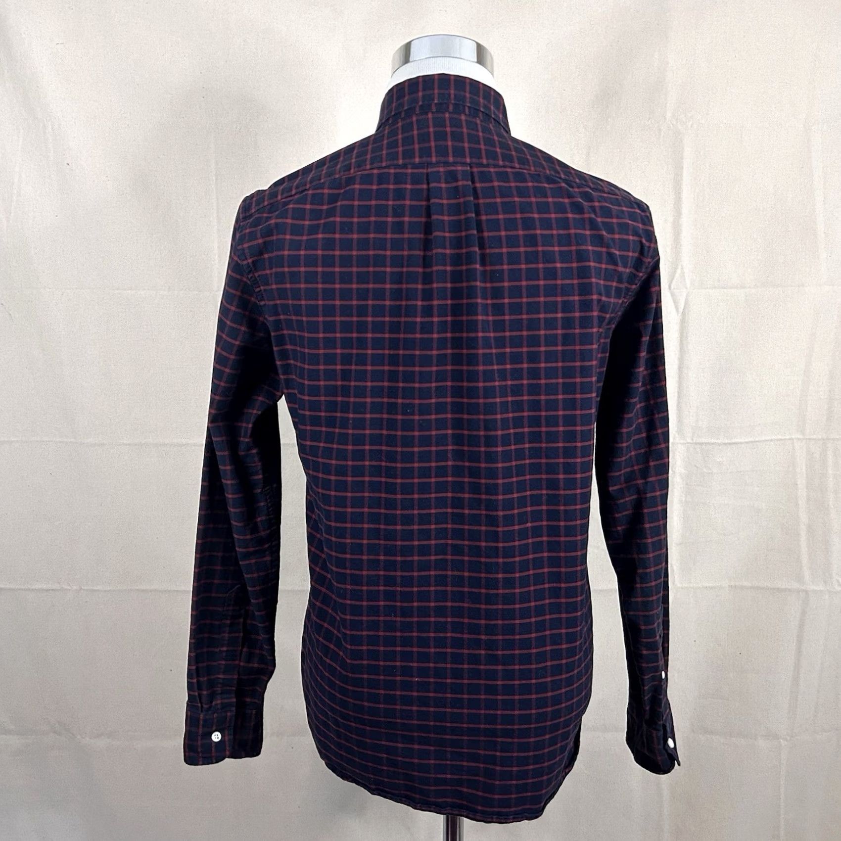 J.Crew J.CREW Shirt Slim Medium American Pima Cotton Oxford Plaid Casual Multicolor Red Black Button-Up Mens Size US M / EU 48-50 / 2 - 5 Thumbnail