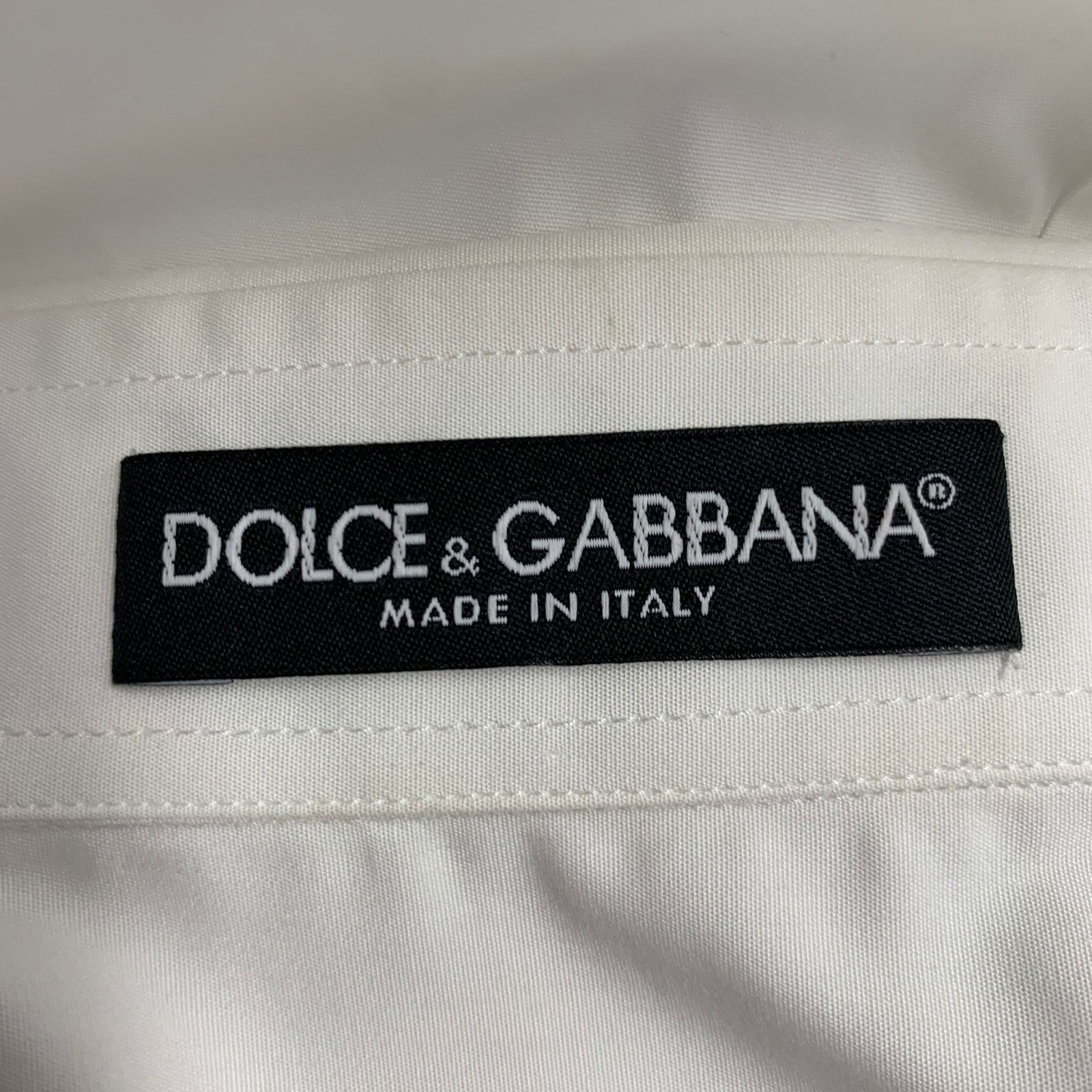 Dolce & Gabbana XS White Black Cotton Blend Lace Trim Sequins Button Up Size XS / US 0-2 / IT 36-38 - 5 Thumbnail