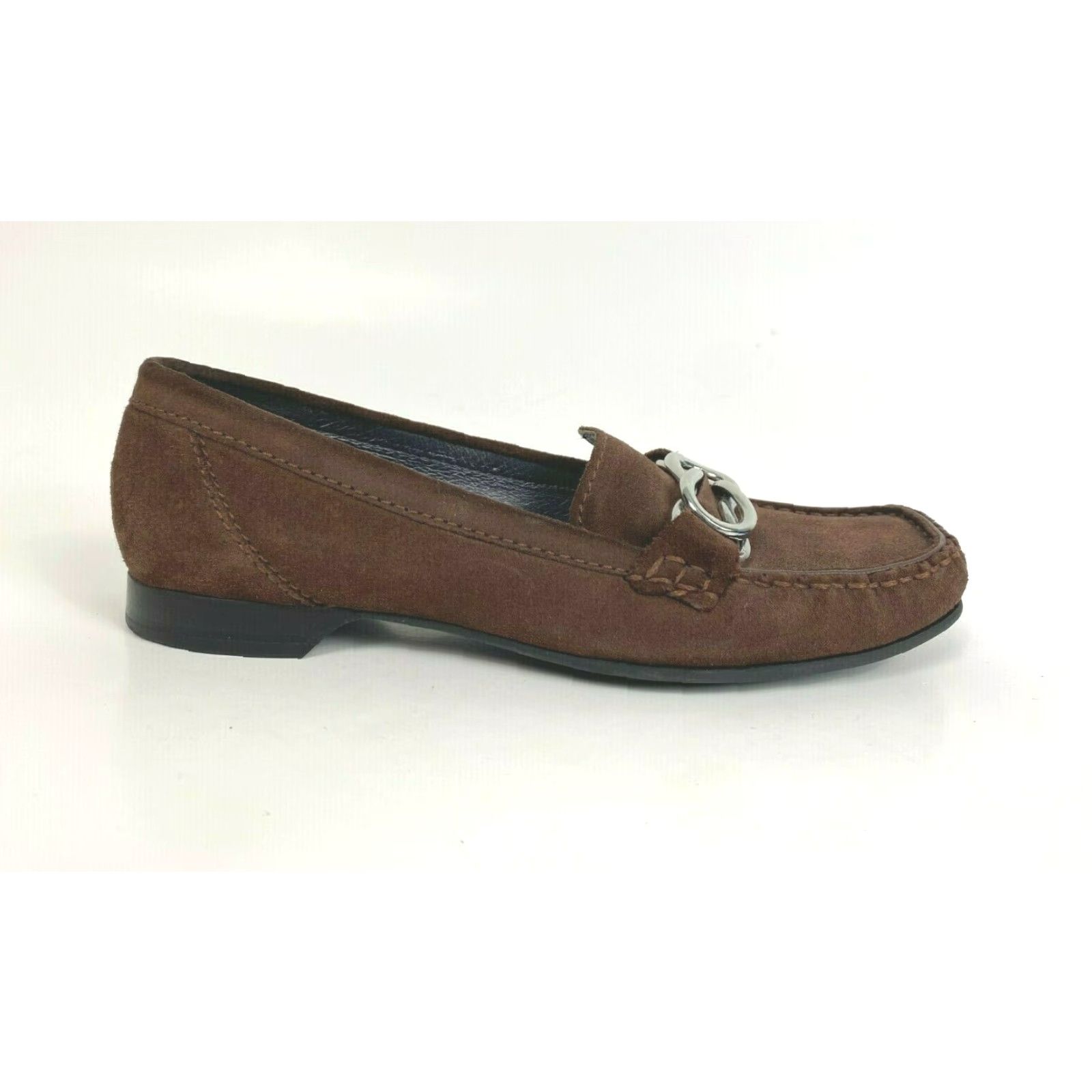 Cole Haan Cole Haan Women’s Suede Loafers Flat Slip On Brown 7B Comfort City Preppy Shoes Size US 7 / IT 37 - 3 Thumbnail