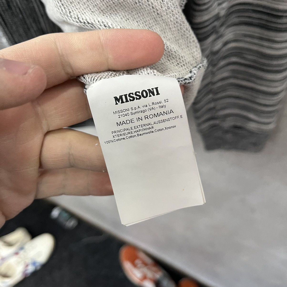 Missoni MISSONI Sweatshirt Big Logo Rainbow Size US L / EU 52-54 / 3 - 11 Thumbnail