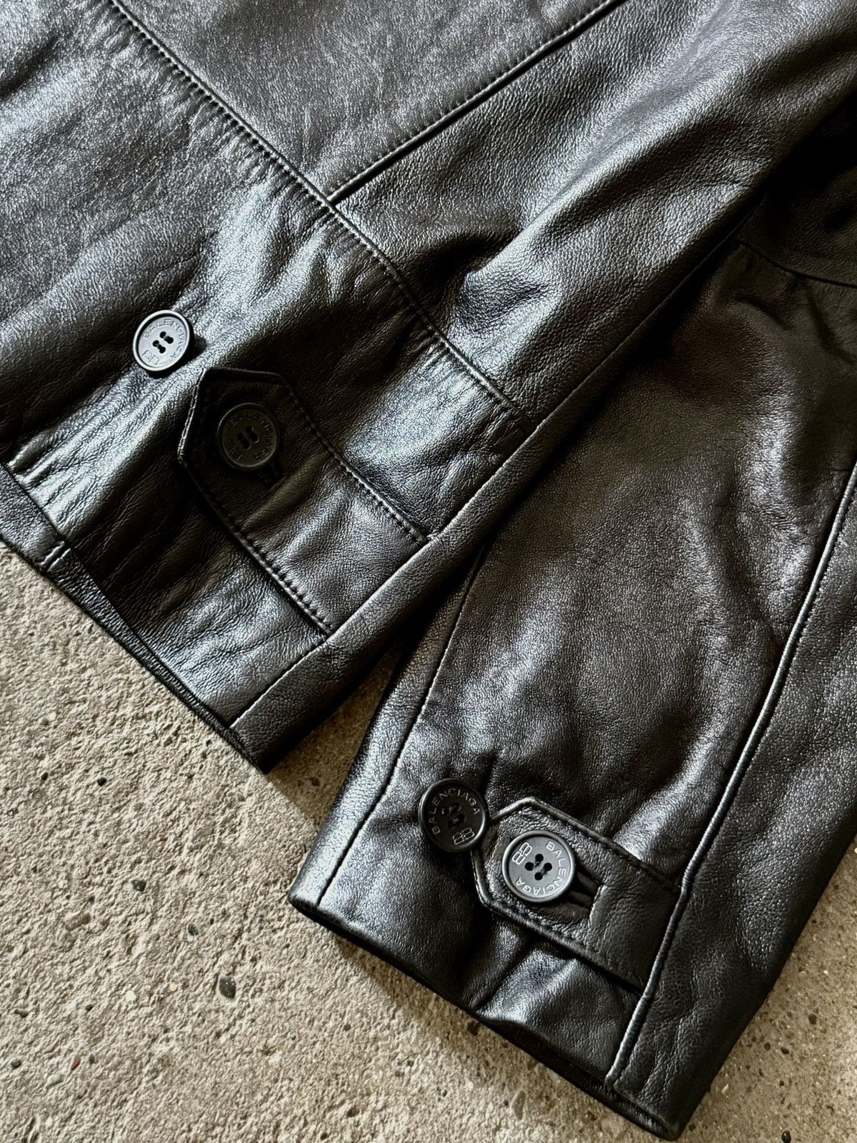 Balenciaga Balenciaga - 1997 -Nicolas Ghesquière -Zip Up Leather Jacket Size US L / EU 52-54 / 3 - 16 Thumbnail
