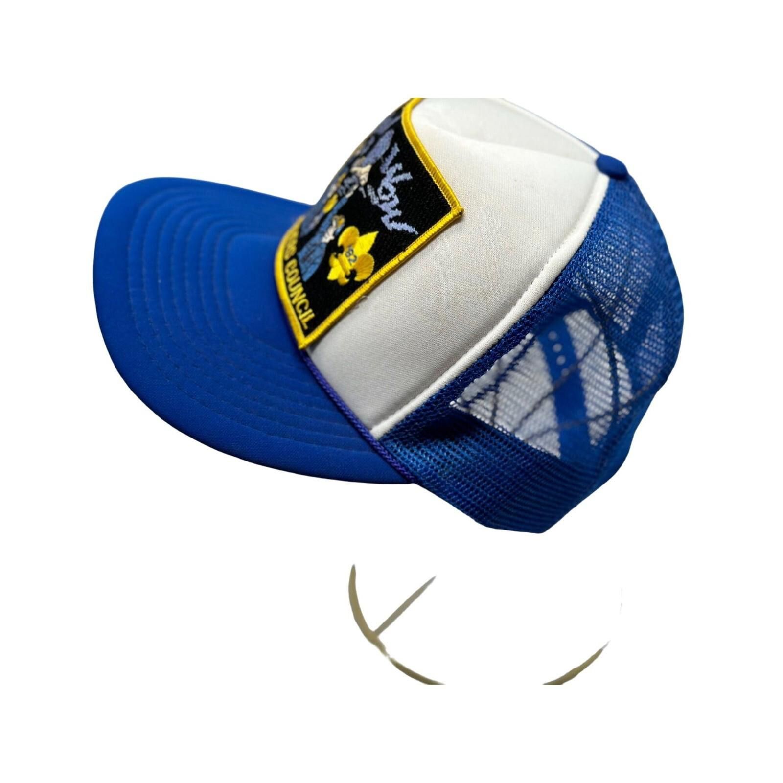 Unknown London Blue Trucker Hat Embroidered Pow Wow Three Rivers Council Size ONE SIZE - 4 Thumbnail