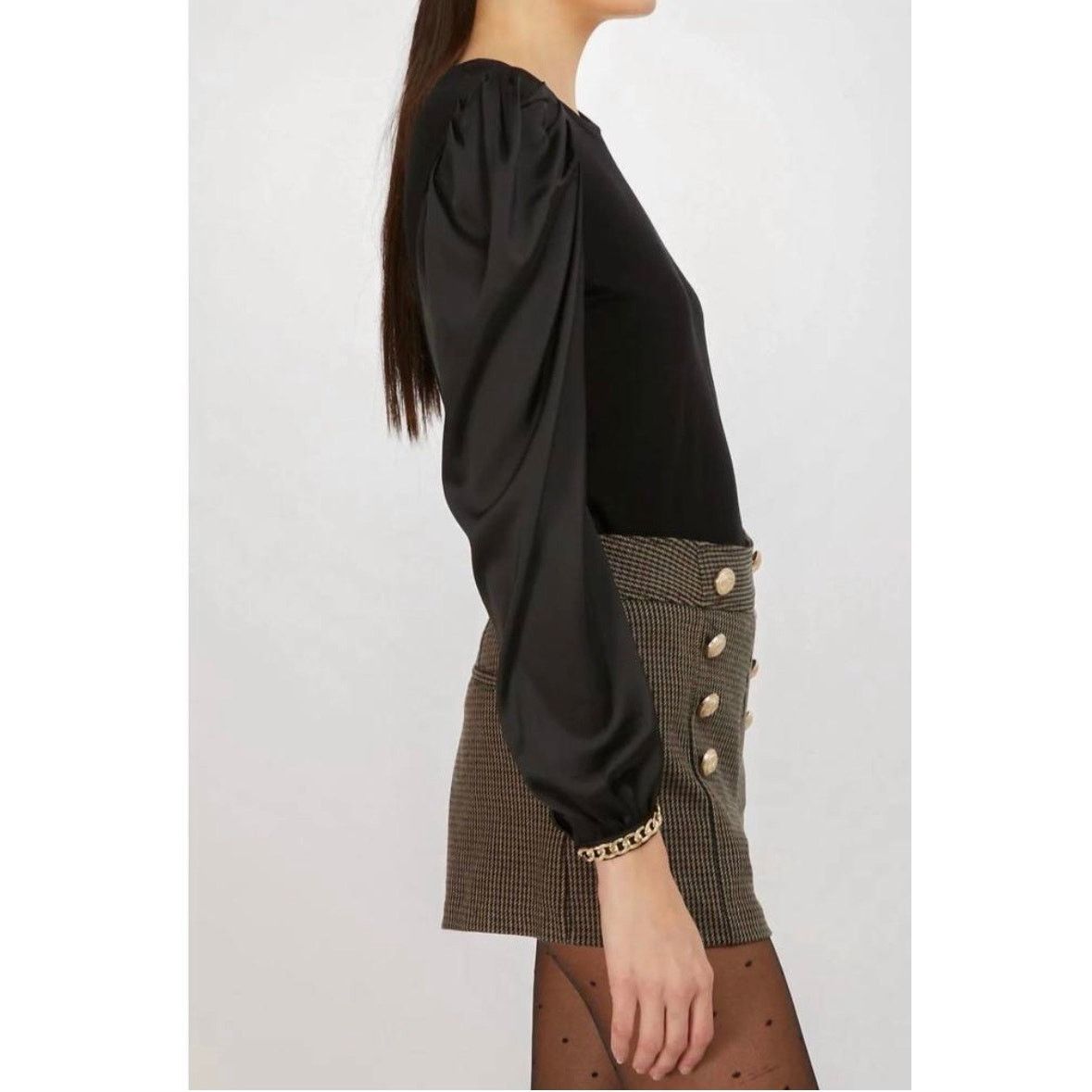 Generation Love NWT Generation Love Yvonne Combo Top in Black size XS Size XS / US 0-2 / IT 36-38 - 3 Thumbnail