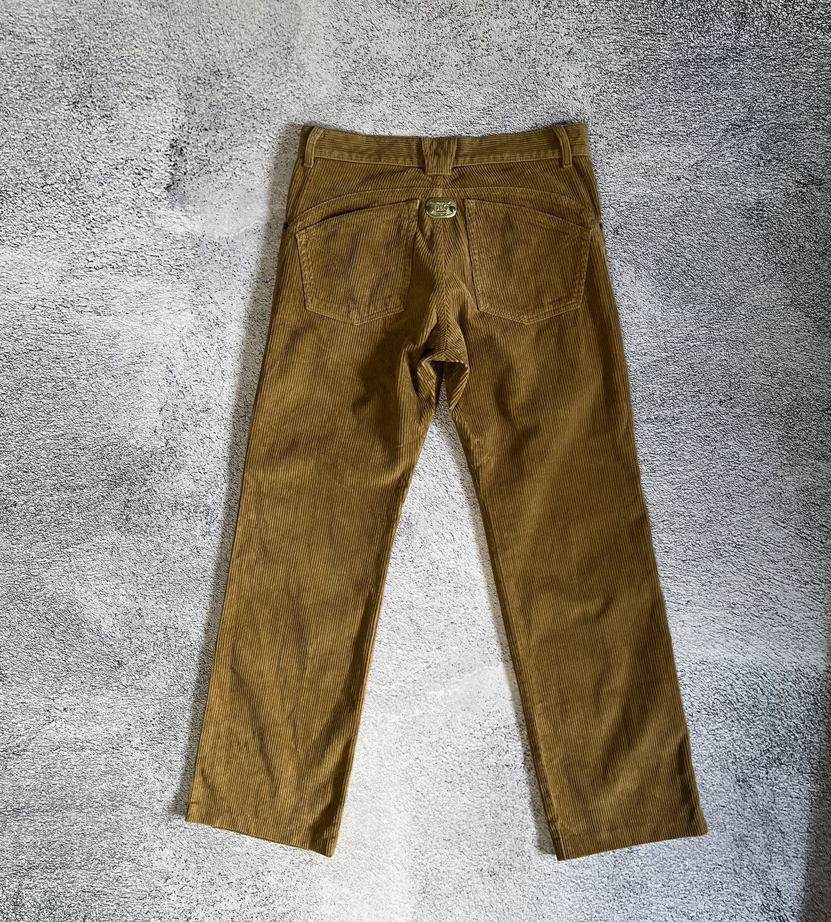 Dolce & Gabbana Dolce Gabbana Men’s Pants Corduroy Vintage Brown Metal Logo Size US 31 - 1 Thumbnail