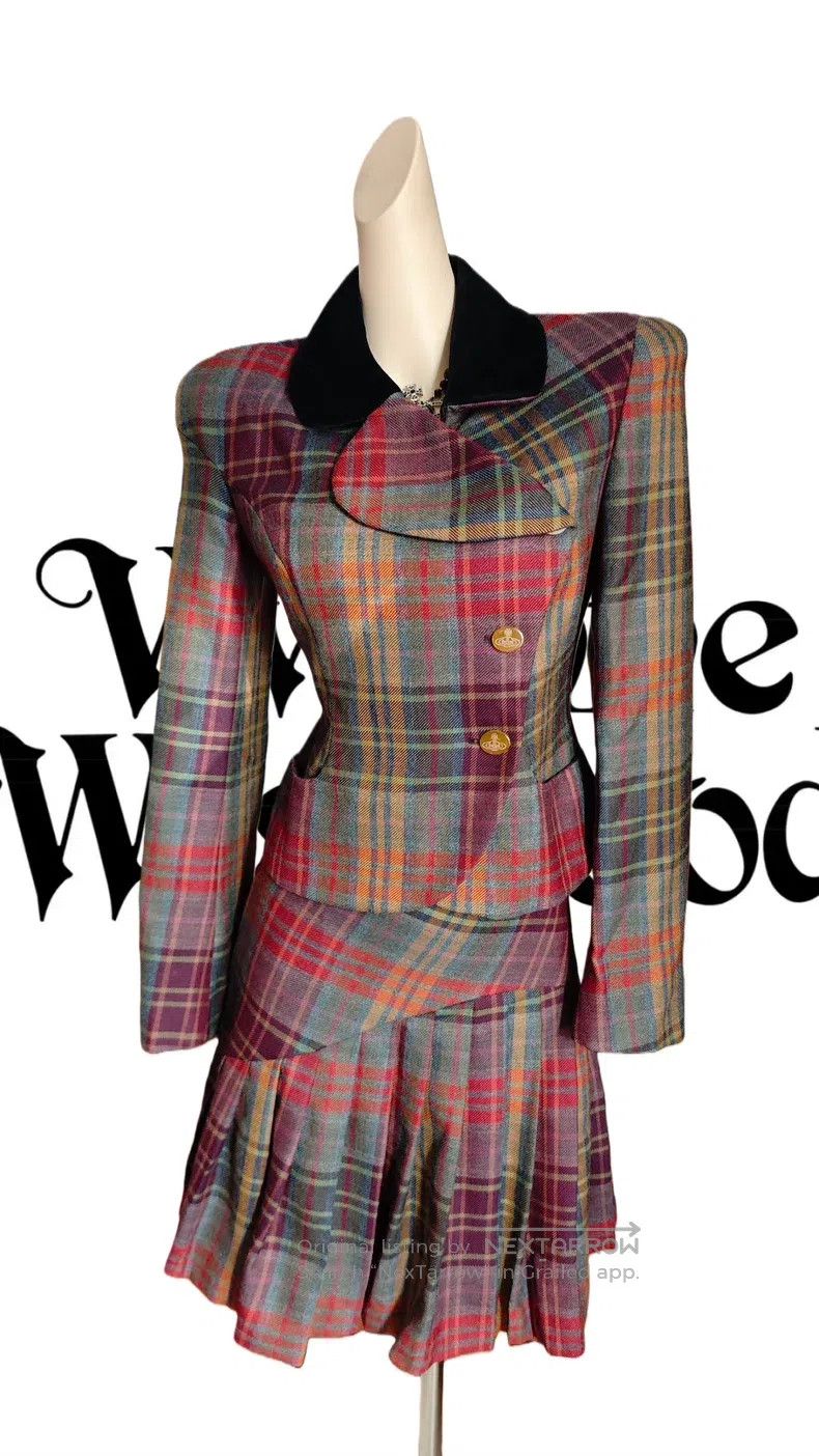 Vivienne Westwood Vivienne Westwood Plaid Woolen Suit Size S / US 4 / IT 40 - 4 Thumbnail
