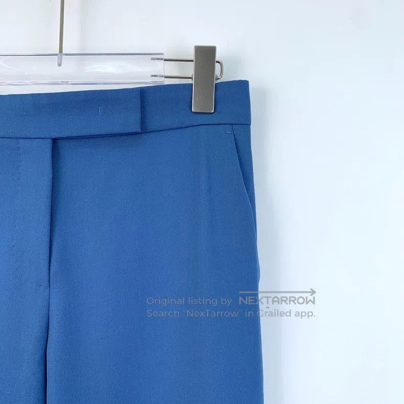 Max Mara Max Mara Blue Wool Casual Suit Trousers Size 35" - 3 Thumbnail