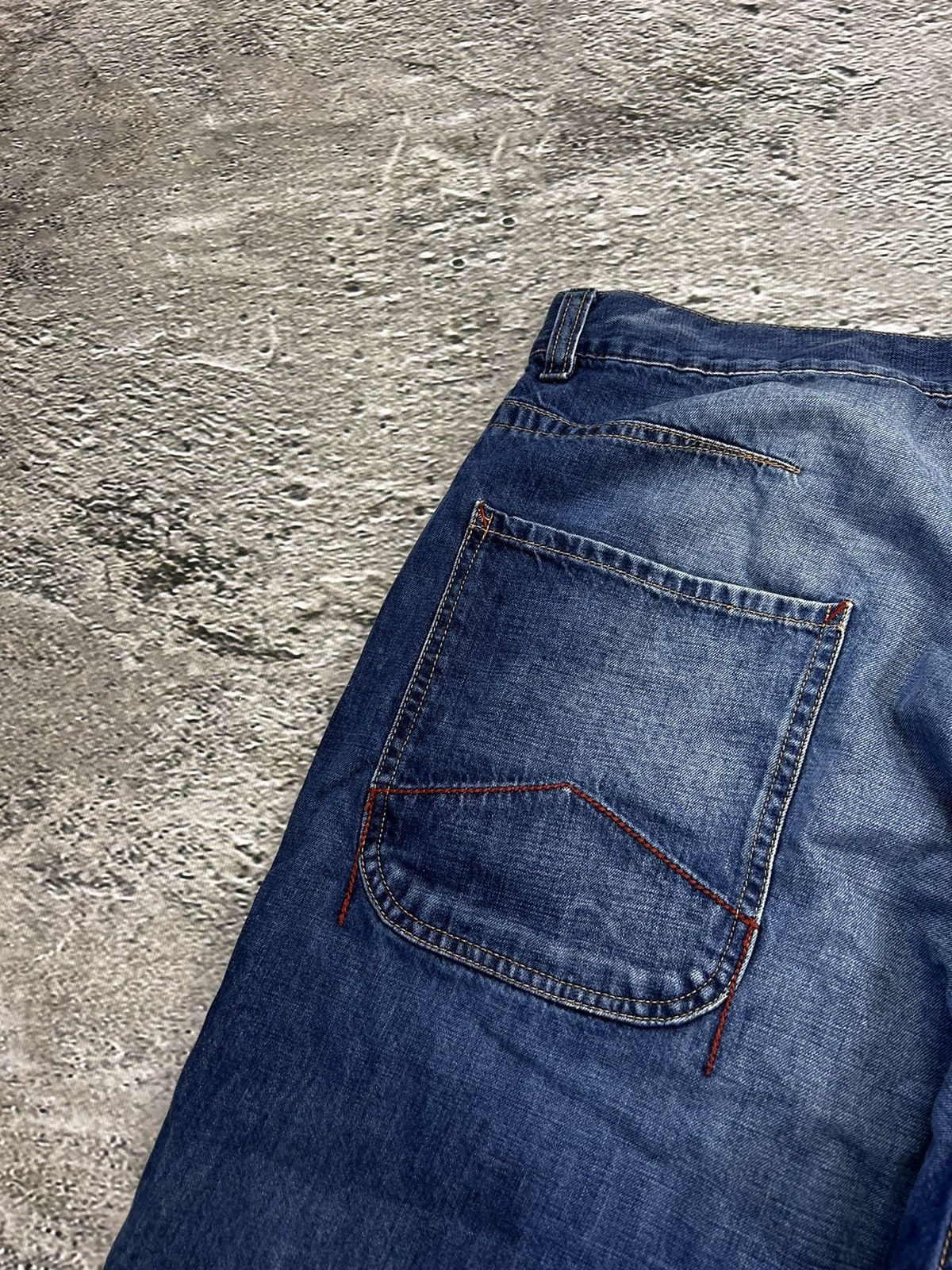 Marlboro Marlboro Jorts vintage baggy Y2K navy denim cargo shorts Size US 38 / EU 54 - 9 Thumbnail