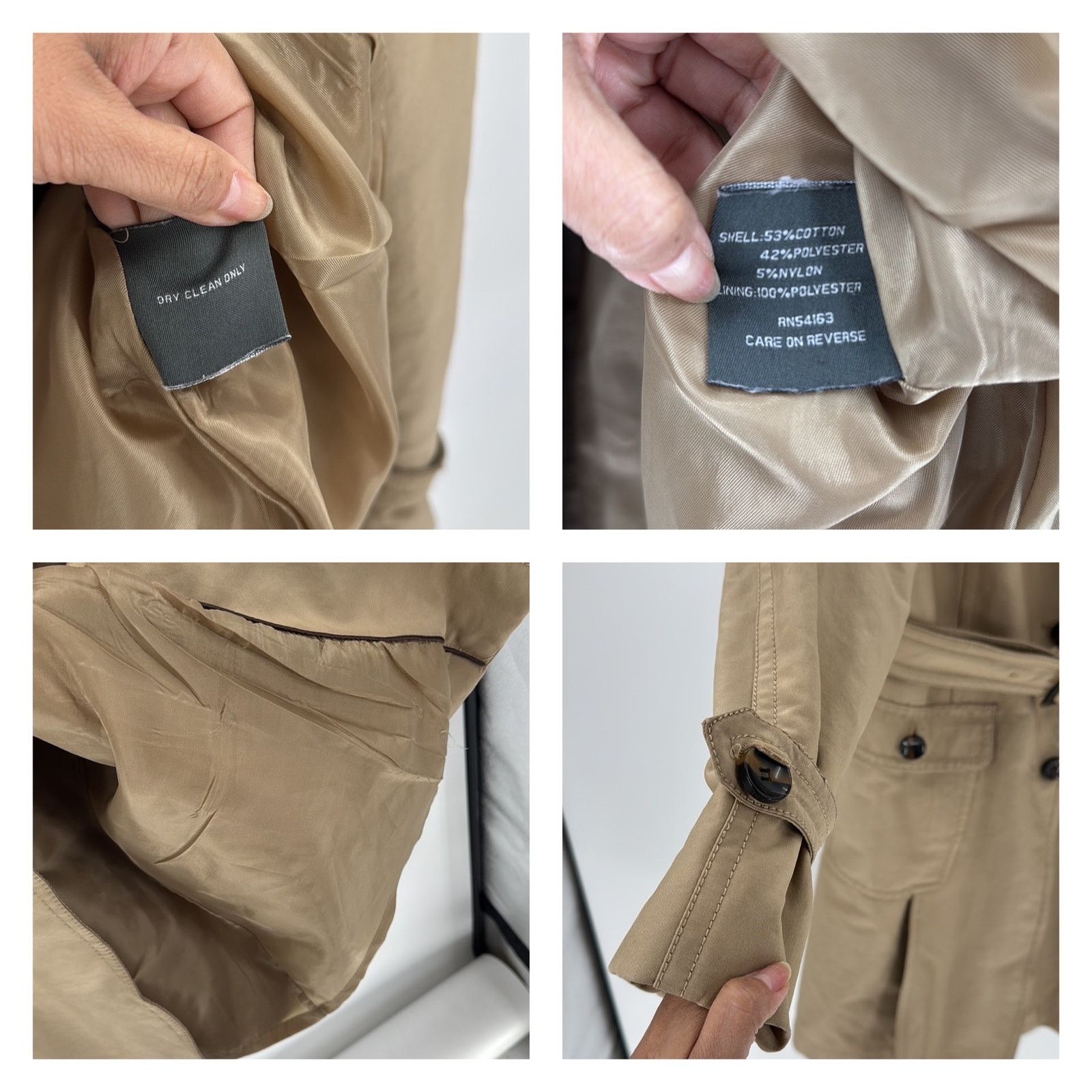 Kenneth Cole Kenneth Cole water resistant khaki heavy trench coat sz XL Size XL / US 12-14 / IT 48-50 - 3 Thumbnail