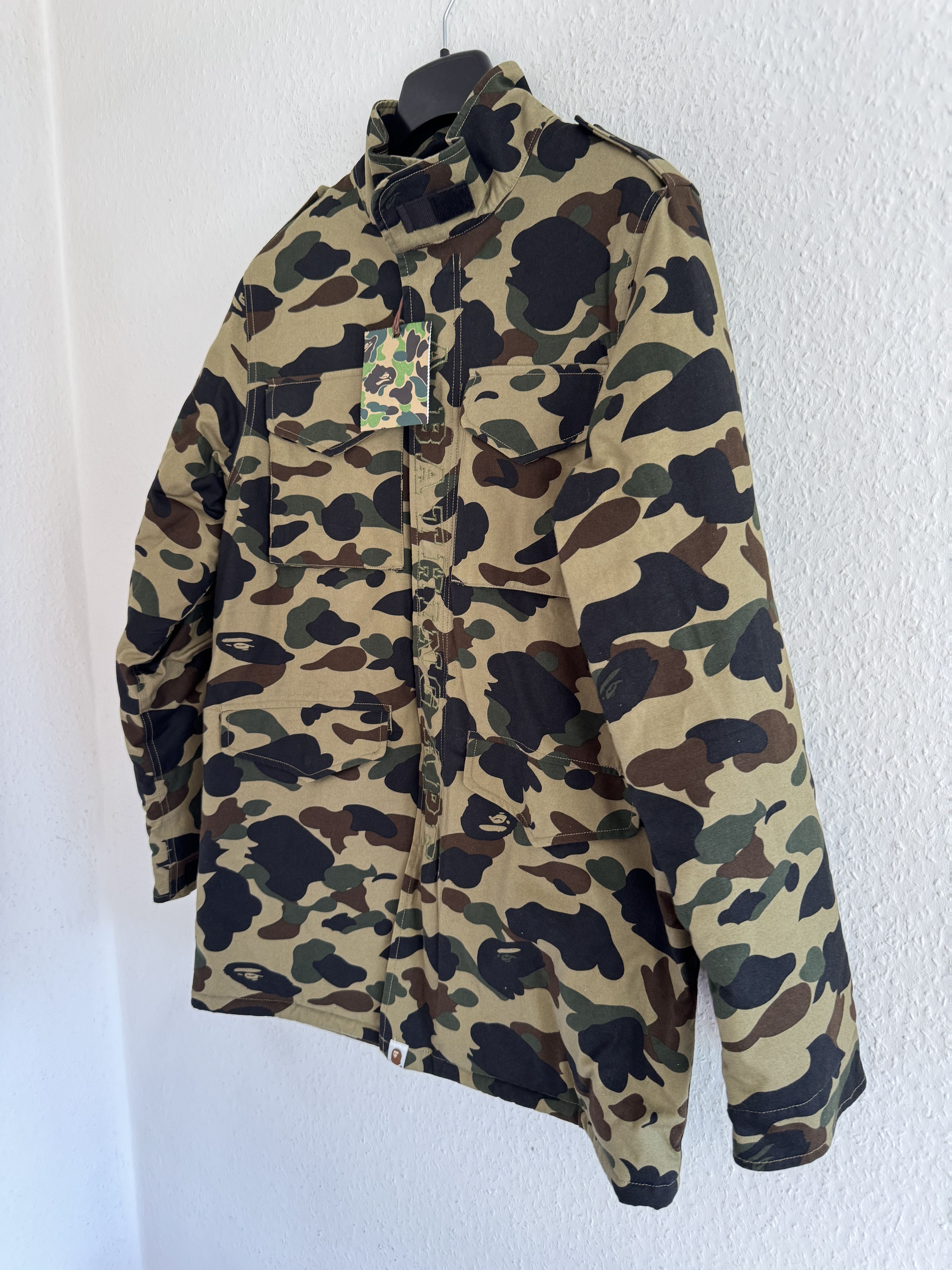Bape Camo Duck Wide Long Jacket Size US XL / EU 56 / 4 - 2 Thumbnail