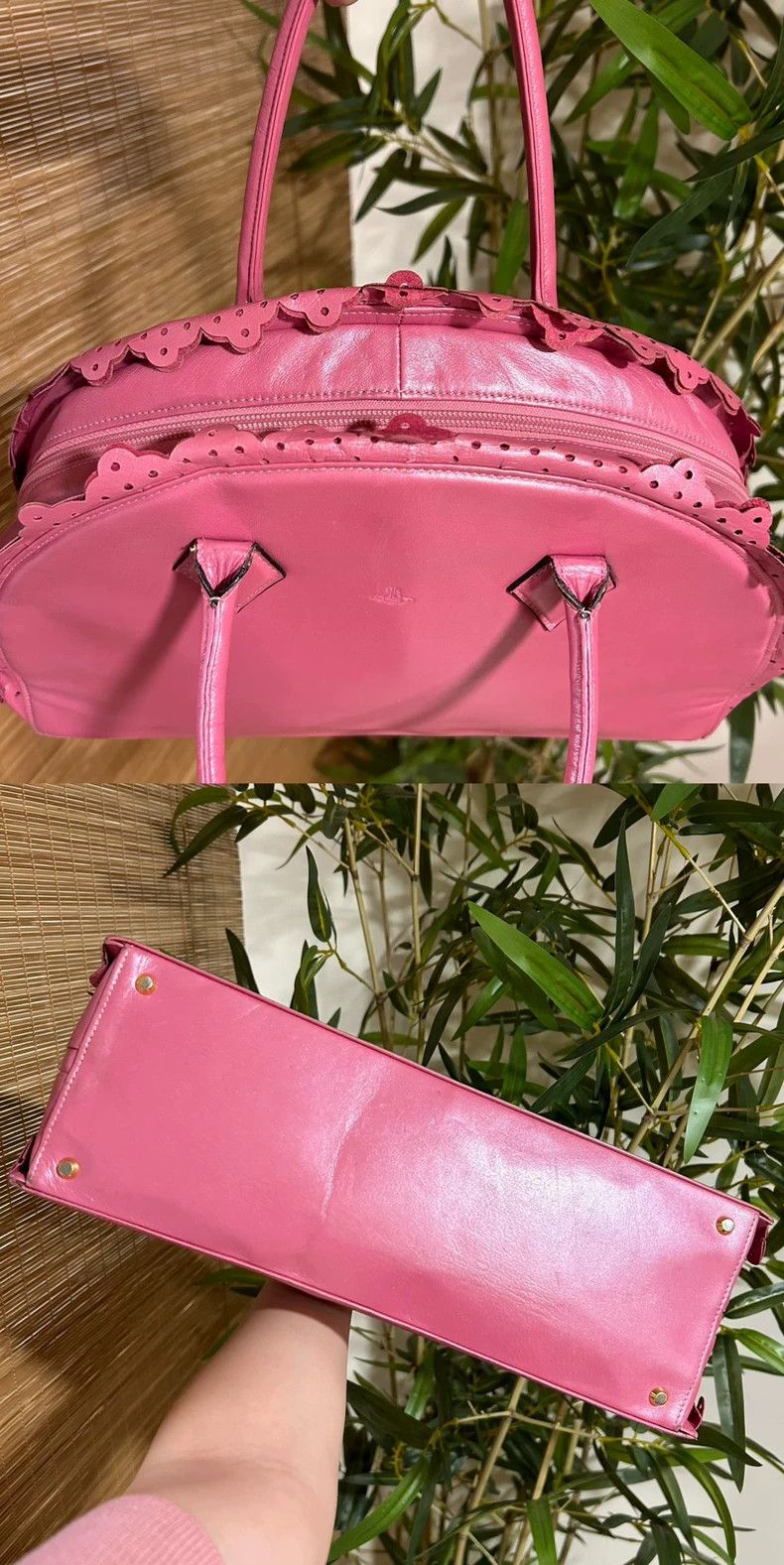 Vivienne Westwood Vivienne Westwood Baba pink lace fan handbag Size ONE SIZE - 4 Thumbnail