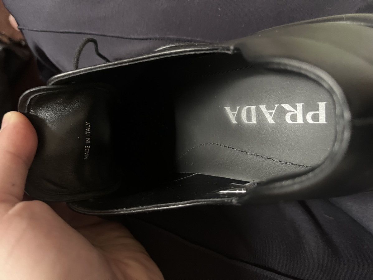 Prada Prada Toblach Laced Leather Shoes Size US 7 / EU 40 - 4 Thumbnail
