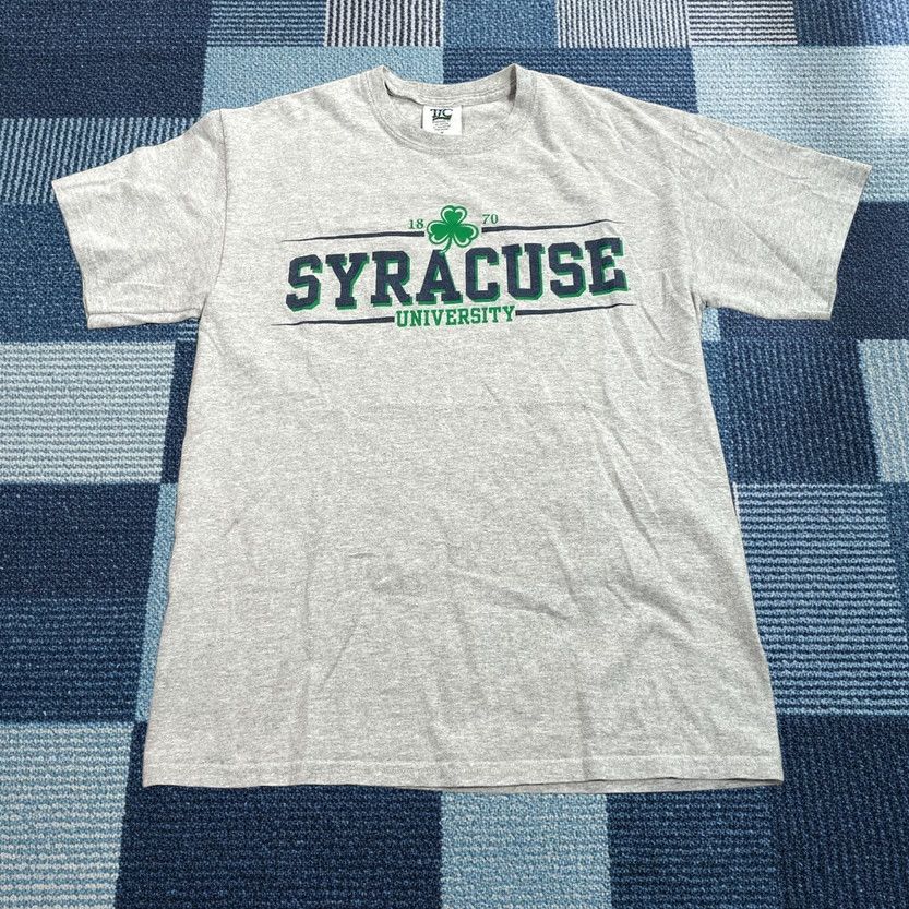 Vintage TLC T-Shirt Men M Gray Syracuse Shamrock Crew Neck Short Sleeve Tee Size US M / EU 48-50 / 2 - 1 Thumbnail