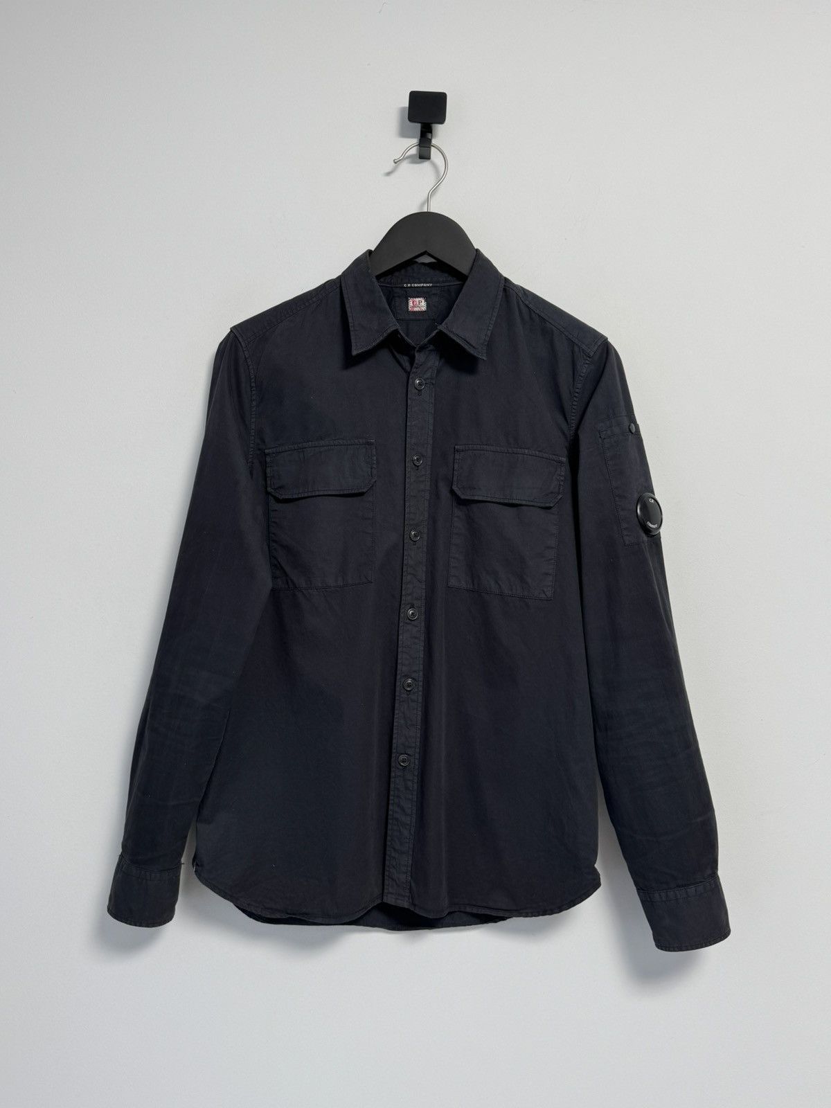 C.P. Company C.p Company Lens Button Up Dark Blue Long Sleeve Shirt Size US M / EU 48-50 / 2 - 1 Thumbnail