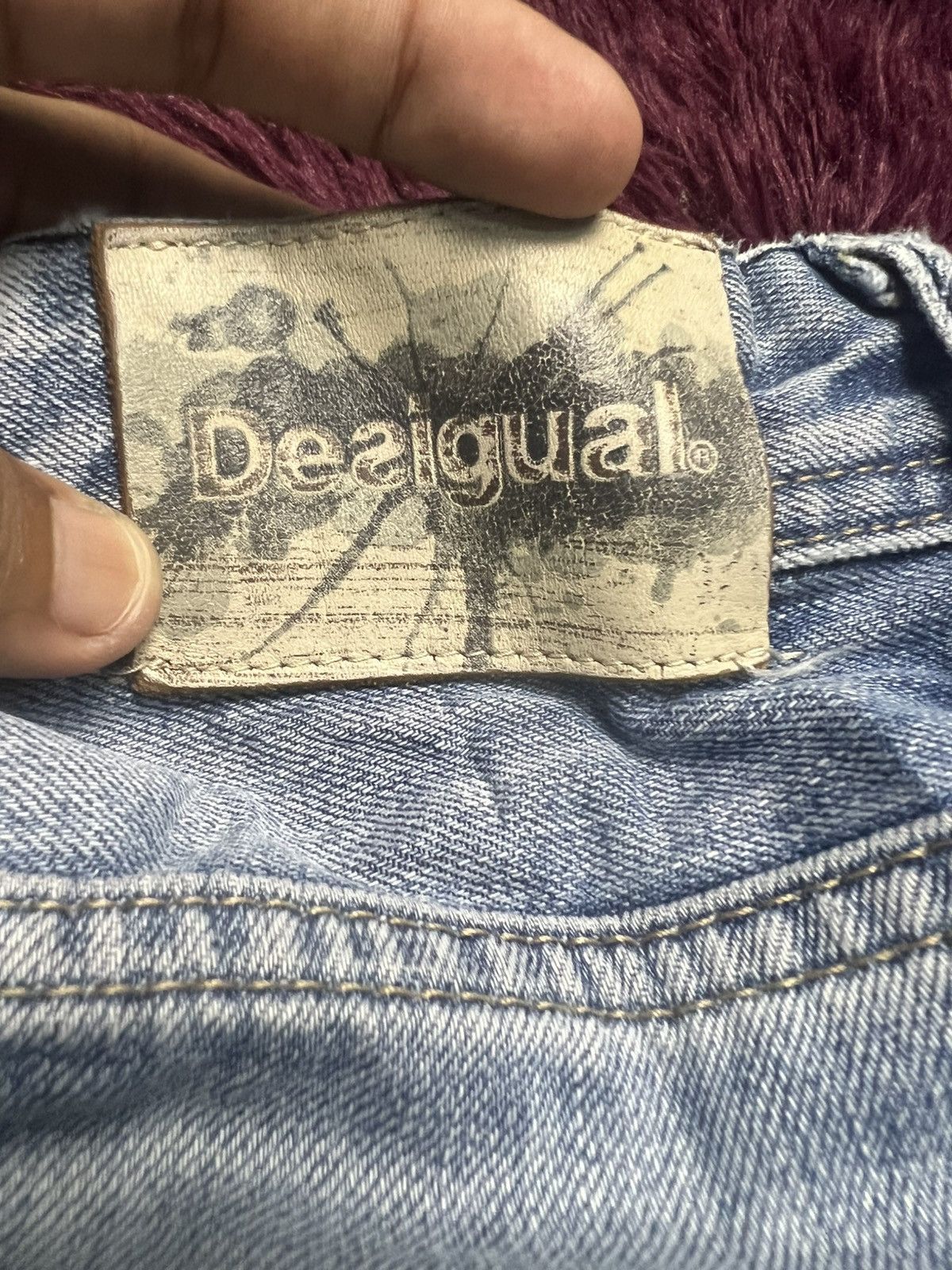 Desigual Desigual Men's Distressed Denim Jeans (47) Size US 38 / EU 54 - 19 Thumbnail