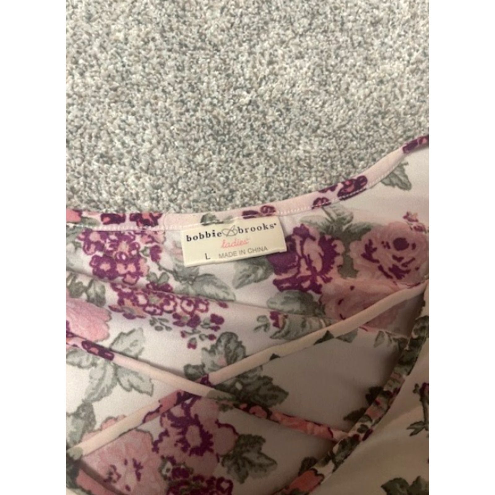 VINTAGE Bobbie Brooks Dress Womens L Floral Mini Pastel Cottagecore Y2K 90s  Colorful Flower Short Sleeve