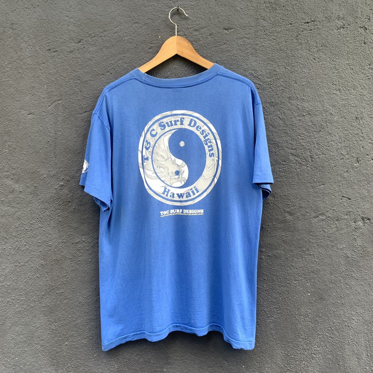 Vintage Thrashed faded 90s t&c surfing tee Size US L / EU 52-54 / 3 - 1 Thumbnail