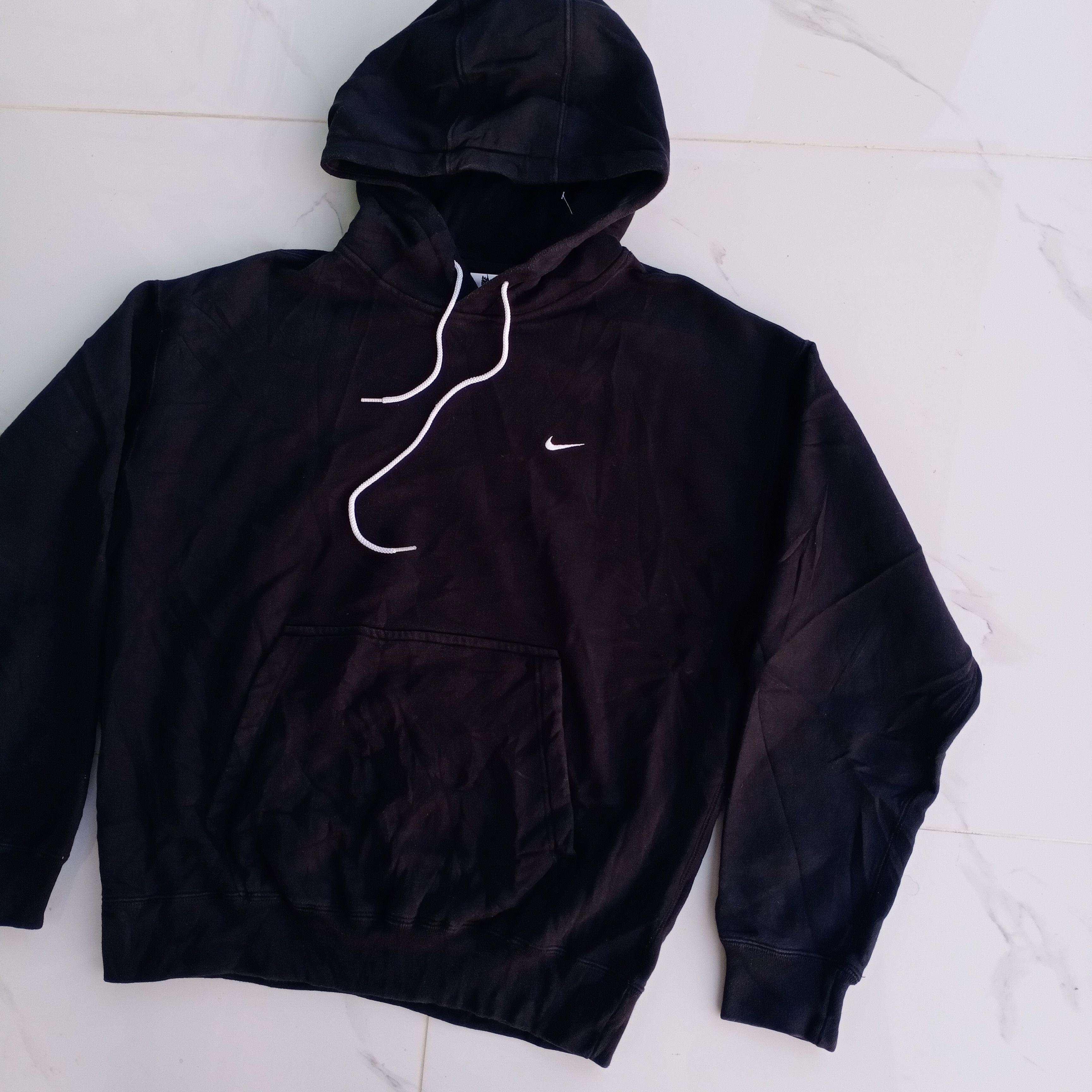 Nike Nike Hoodie Black Logo Swoosh Small Logo Sweater Size US L / EU 52-54 / 3 - 2 Thumbnail