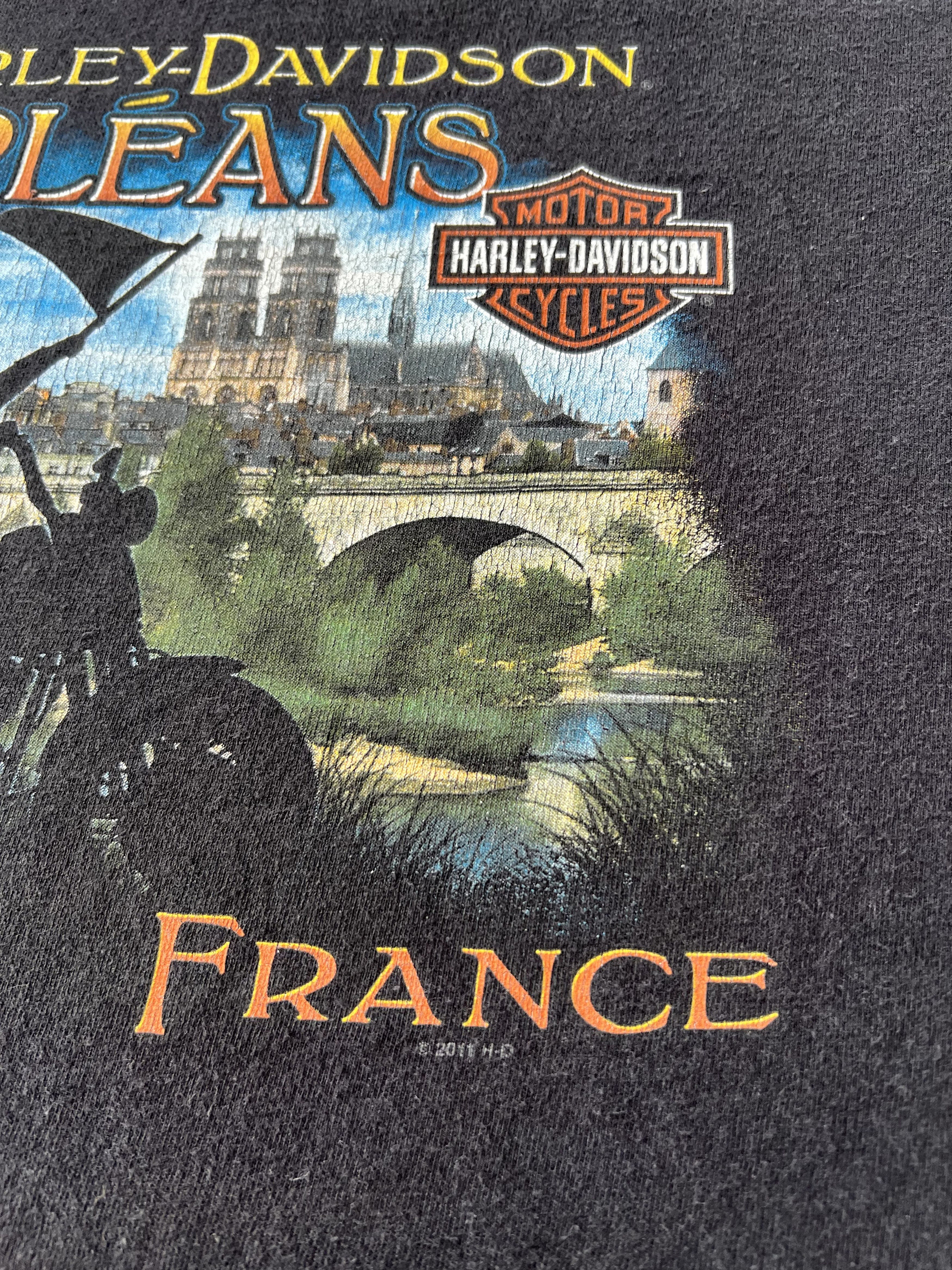 Harley Davidson Vintage 2011 Harley Davidson Sexy Girl Flame Fire T-shirt Size US XL / EU 56 / 4 - 14 Thumbnail