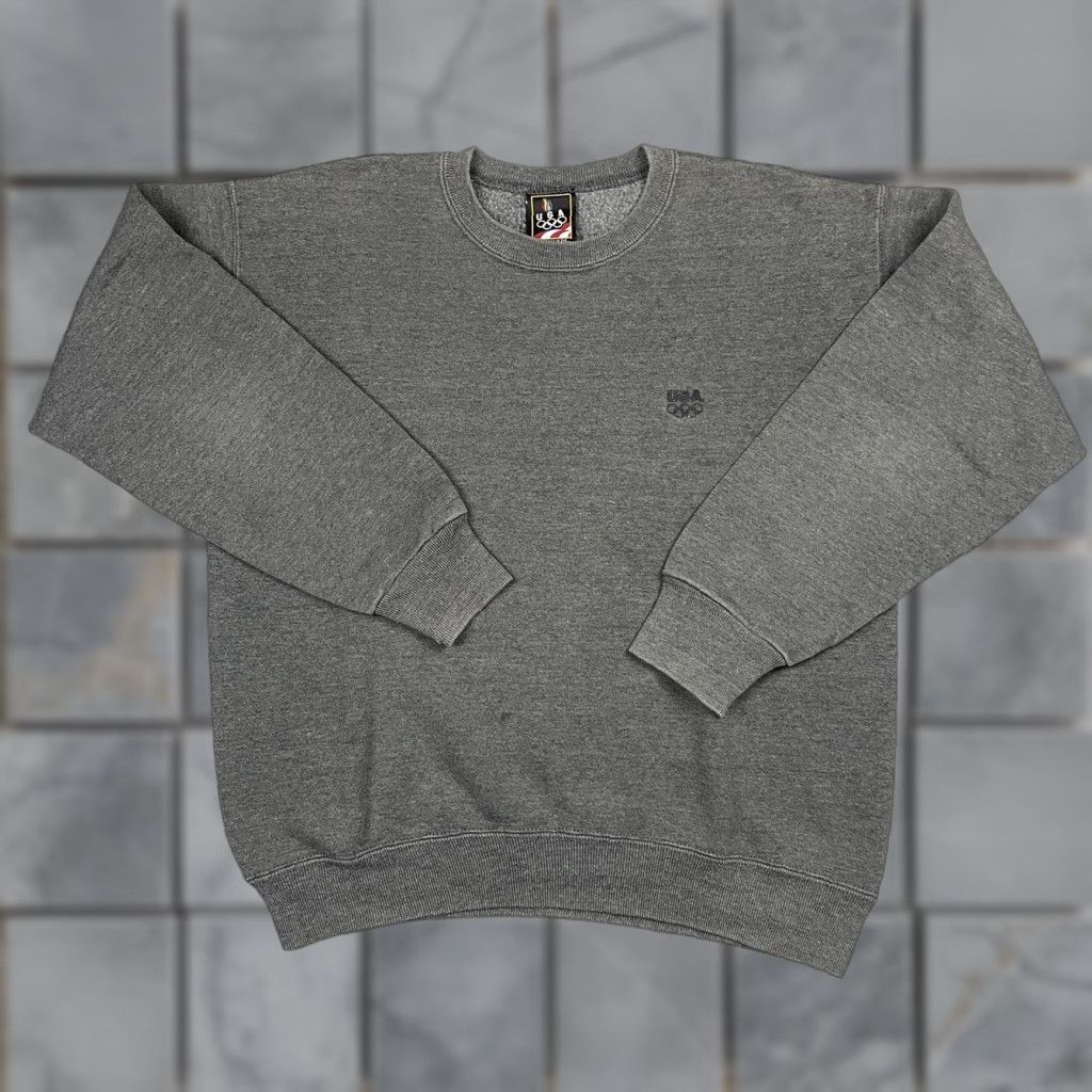 JCPenney VINTAGE JC Penney Team USA Olympics Sweatshirt Crew Neck Mens Adult Medium Gray USA Logo Pullover Cotton Blend Size US M / EU 48-50 / 2 - 1 Thumbnail