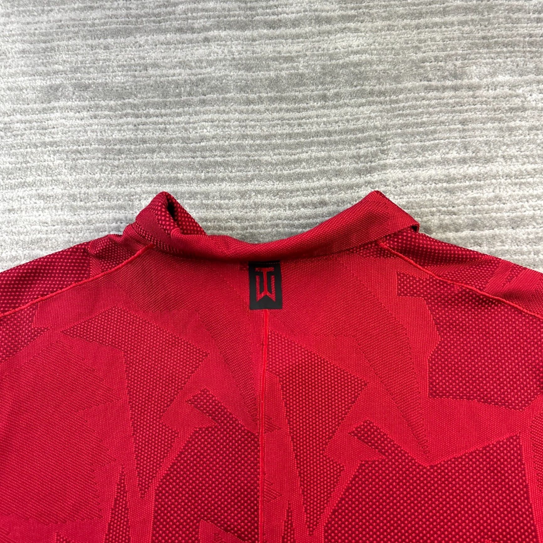 Nike Nike Tiger Woods Polo Shirt Mens XL Red Golf Dri-Fit Jacquard Size US XL / EU 56 / 4 - 7 Thumbnail