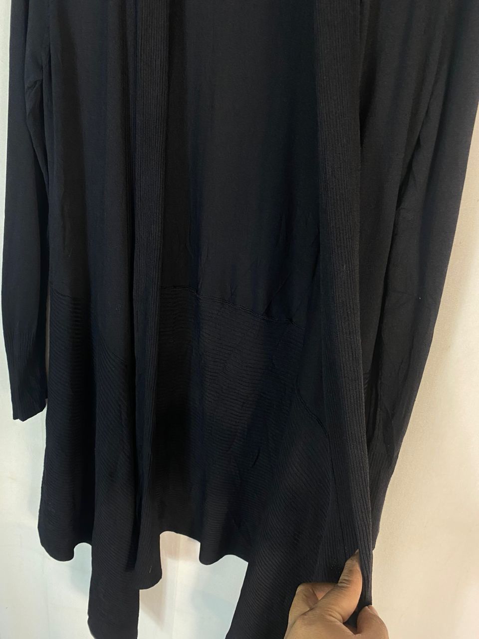 Zara Zara black long cardigan shirt Size L / US 10 / IT 46 - 7 Thumbnail