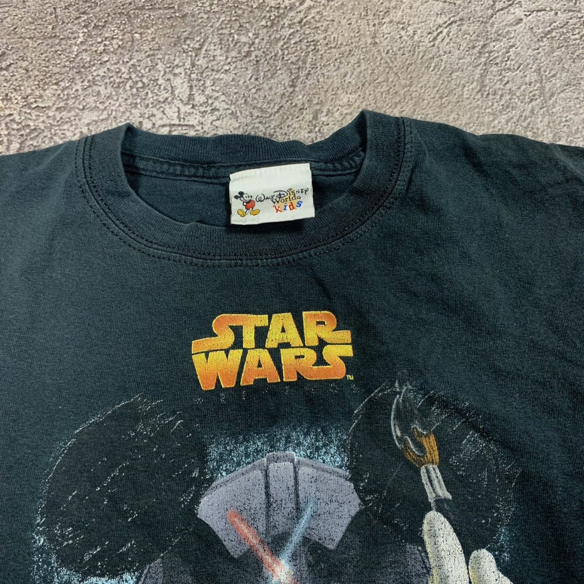 Vintage Vintage 90s Star Wars Graphic Tee Sun Faded Streetwear S Size US S / EU 44-46 / 1 - 7 Thumbnail