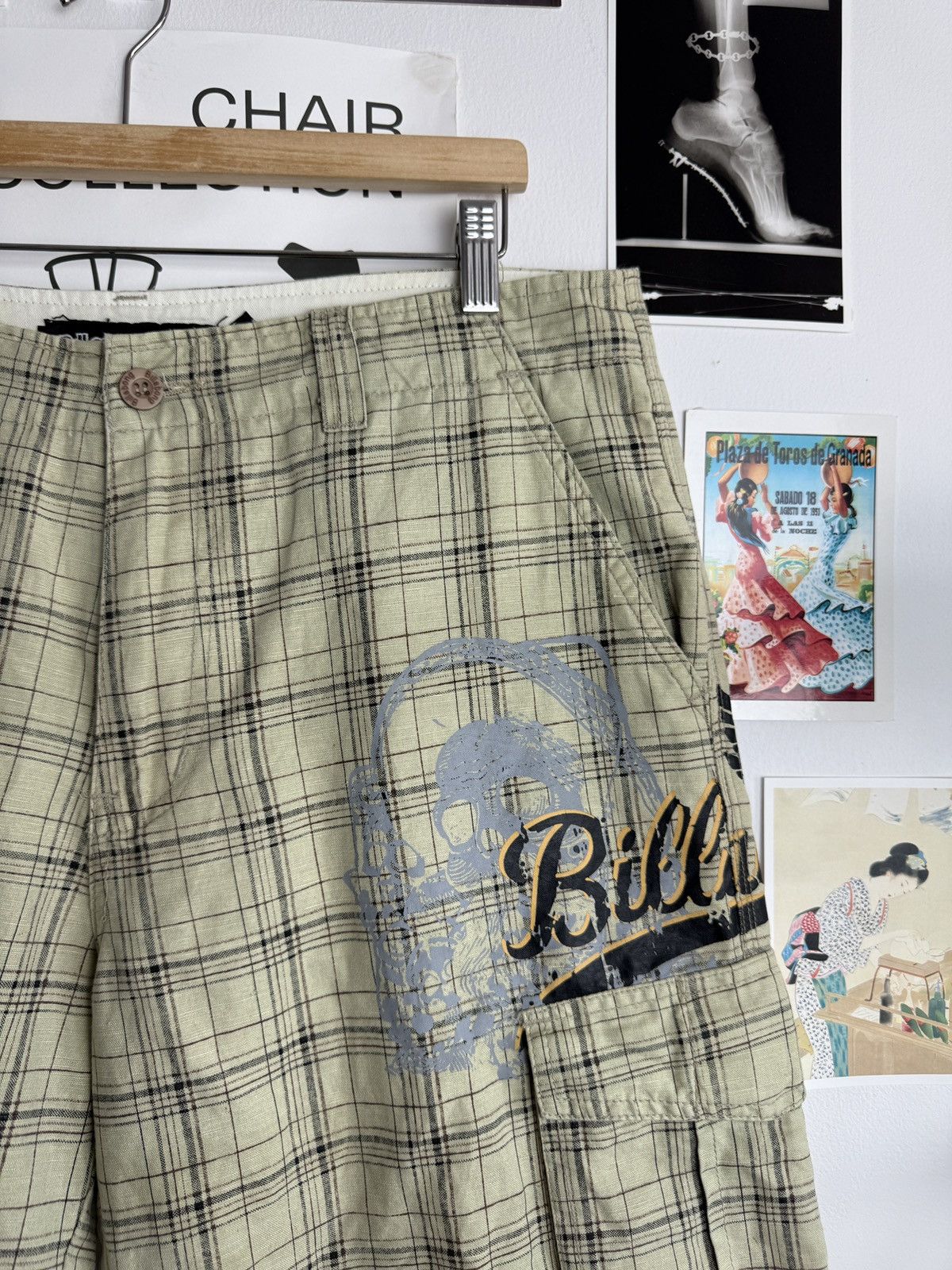 Billabong Vintage y2k Billabong checked baggy shorts jorts skate opium Size US 34 / EU 50 - 3 Thumbnail