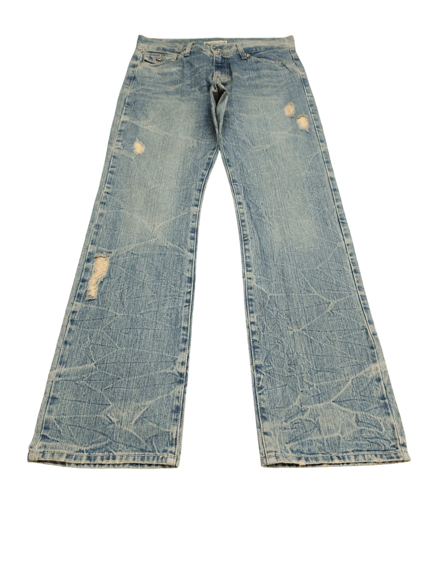 If Six Was Nine Flare Jeans Daily Topics Distress Faded Bootcut Ifsixwasnine Size US 32 / EU 48 - 2 Thumbnail